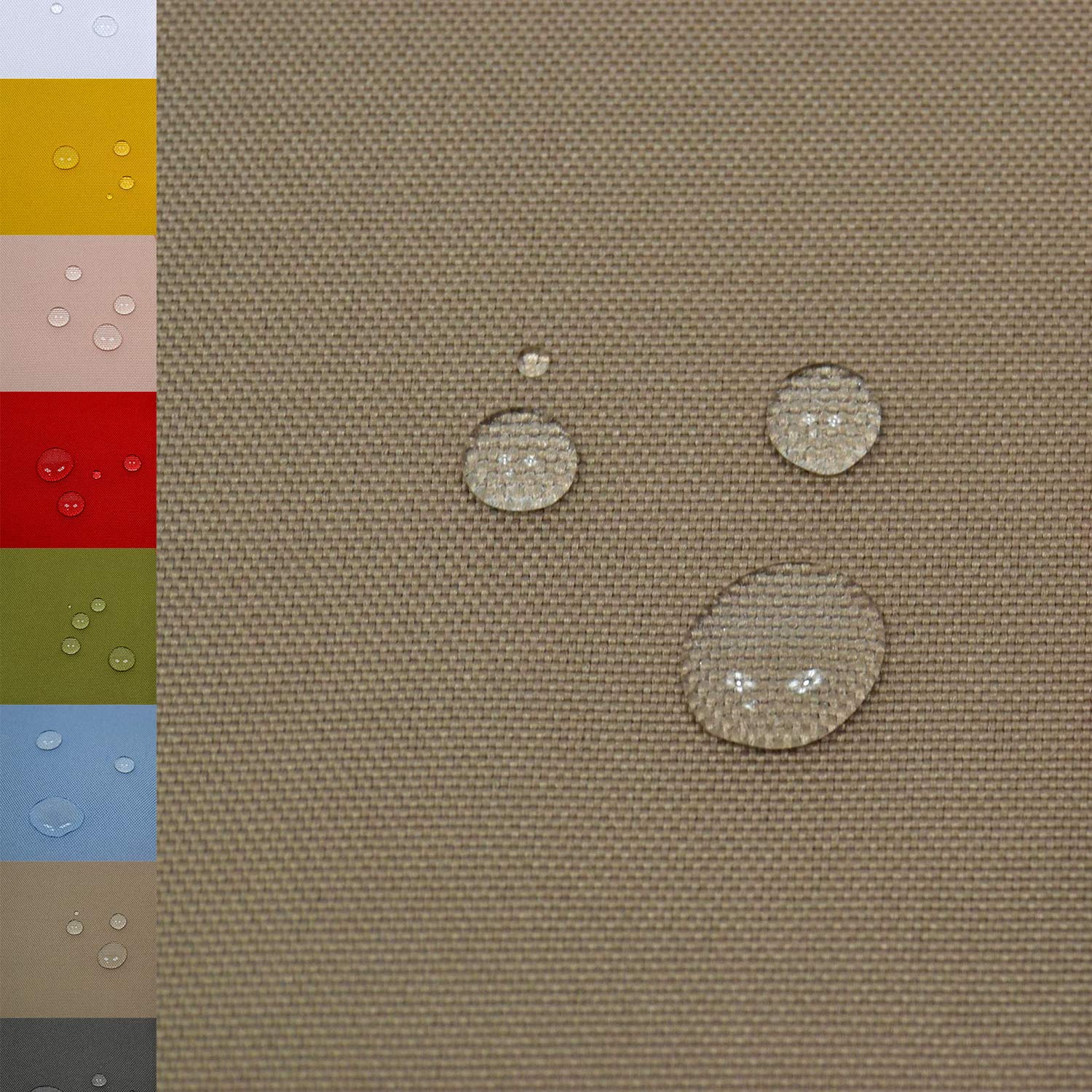 MAGAM-Stoffe Malte Outdoor Stoff Planenstoff Zeltstoff Reißfest Wasserdicht Meterware 50cm (Exklusiv Grau)