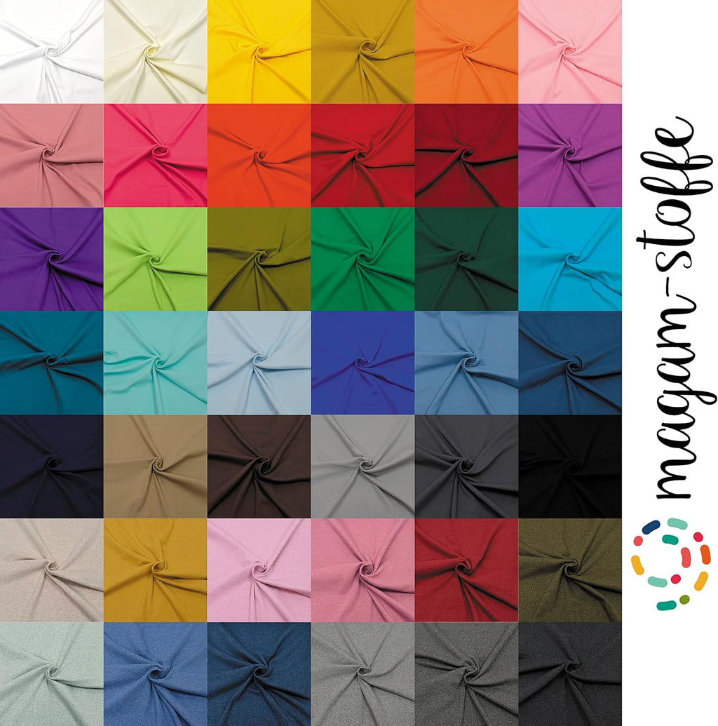 MAGAM-Stoffe Noah Bündchenstoff Feinstrick uni Oeko-Tex Meterware 50cm (18. Aqua türkis)