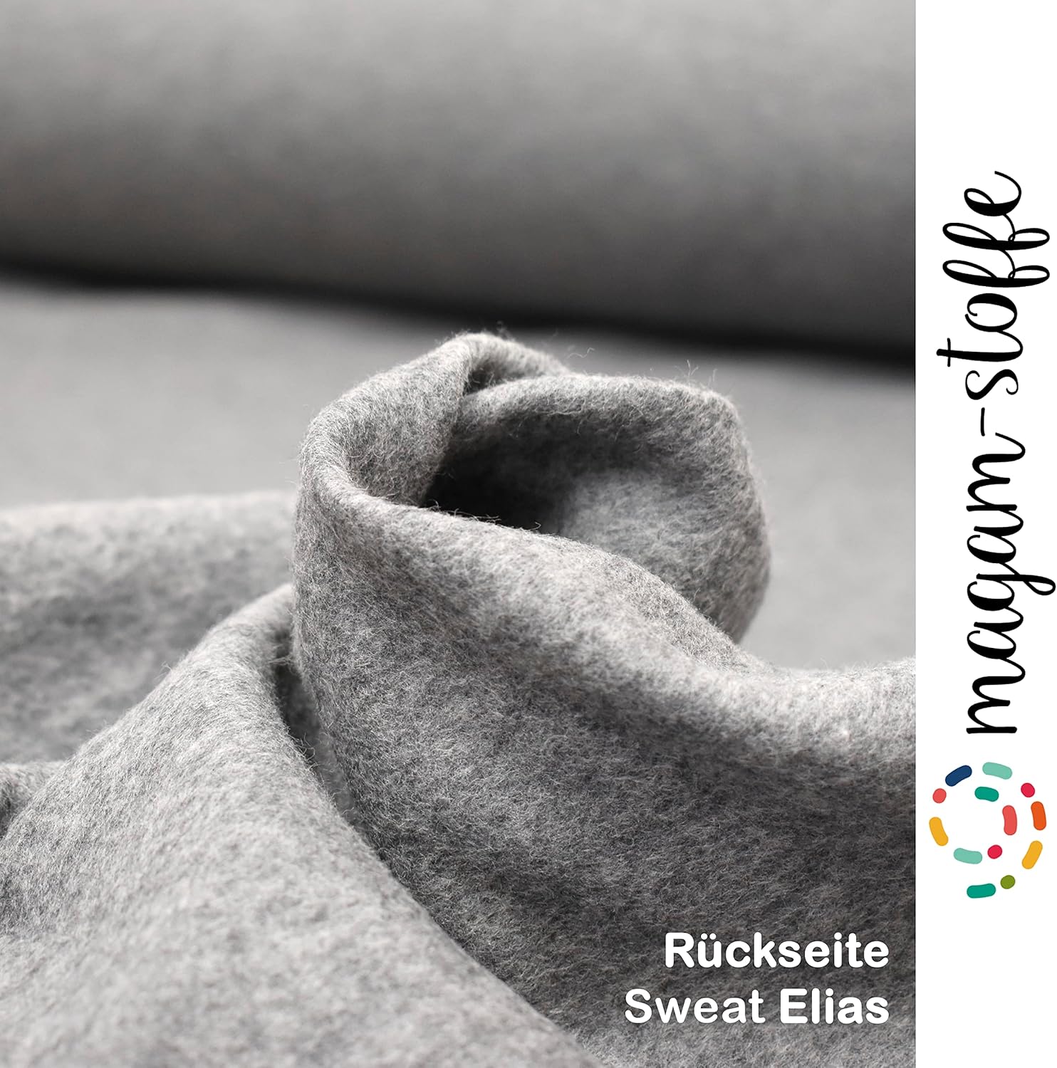 MAGAM-Stoffe Elias Sweatstoff uni innen angeraut und weich Meterware ab 50cm (02. Natur)