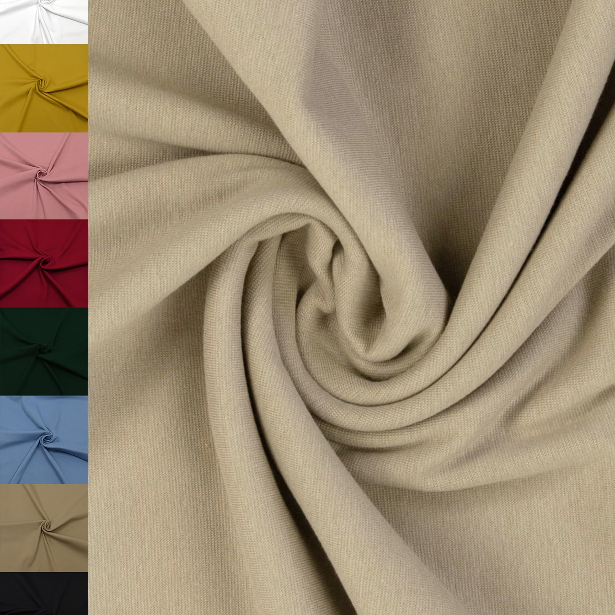 MAGAM-Stoffe Noah Bündchenstoff Feinstrick uni Oeko-Tex Meterware 50cm (18. Aqua türkis)