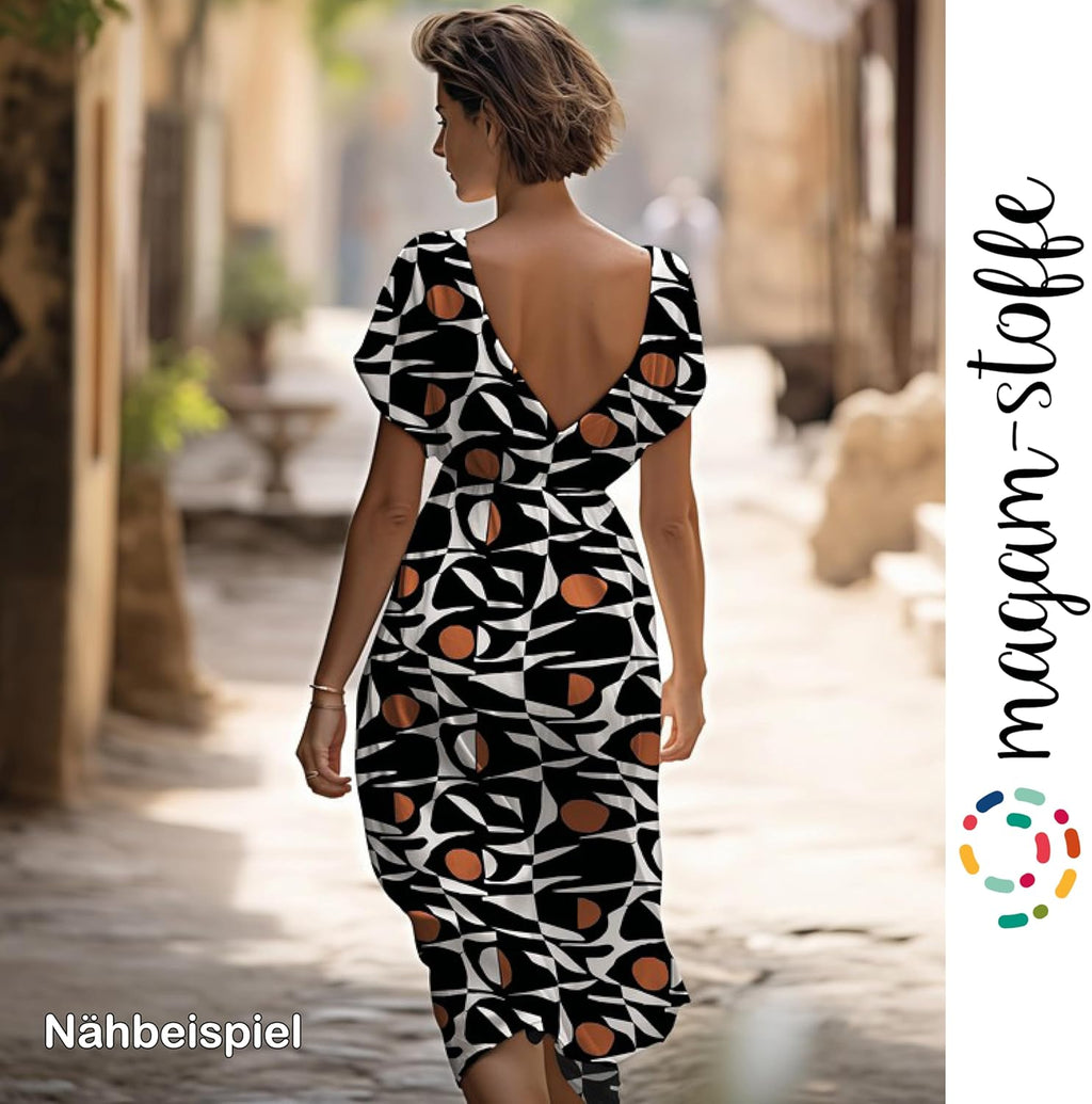 MAGAM-Stoffe Olivia Mode Stoff aus Holland Leinen Viskose Meterware ab 50cm (Lila)