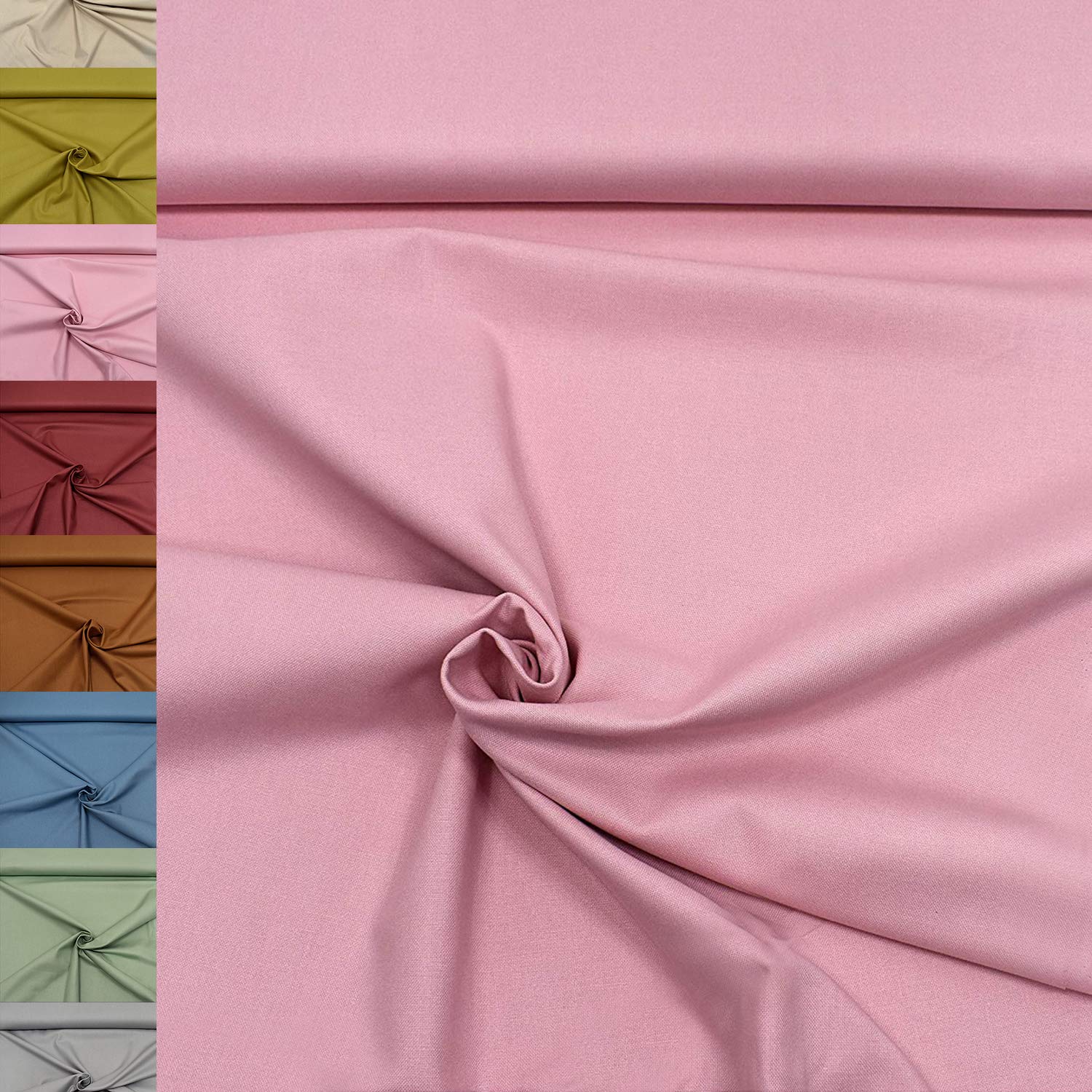 MAGAM-Stoffe Dylan weicher Canvas Baumwollstoff Kleidung Polsterstoff Meterware 50cm (12. Dunkelblau)