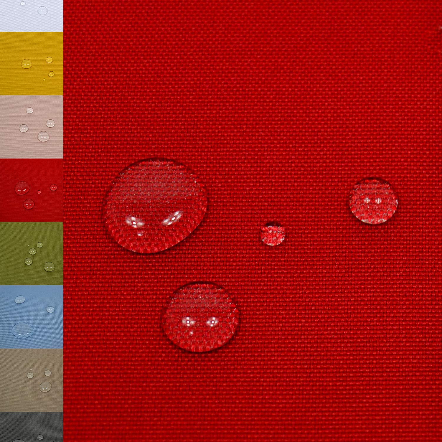 MAGAM-Stoffe Malte Outdoor Stoff Planenstoff Zeltstoff Reißfest Wasserdicht Meterware 50cm (Exklusiv Grau)