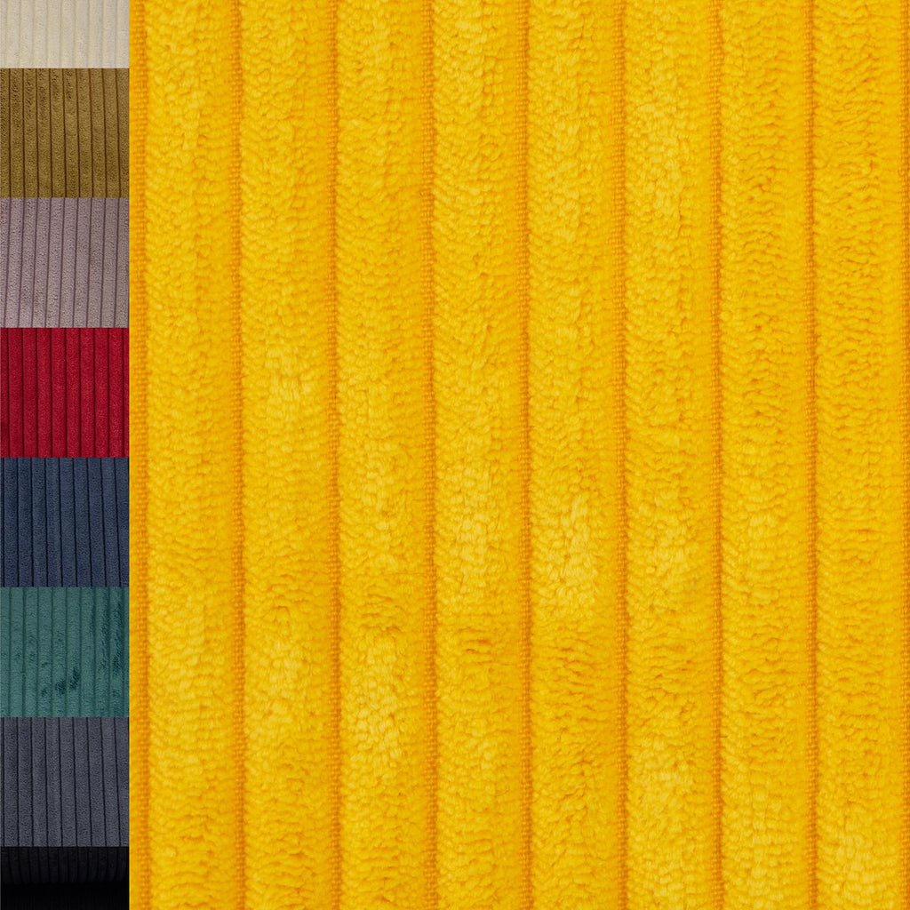 MAGAM-Stoffe Wien Samtcord Deko Polster Taschen Kleidung Breitcord Meterware ab 50cm (15. Petrol dunkel)