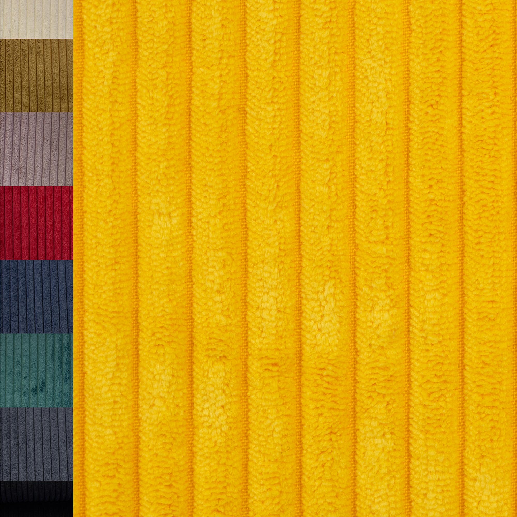 MAGAM-Stoffe Wien Samtcord Deko Polster Taschen Kleidung Breitcord Meterware ab 50cm (15. Petrol dunkel)