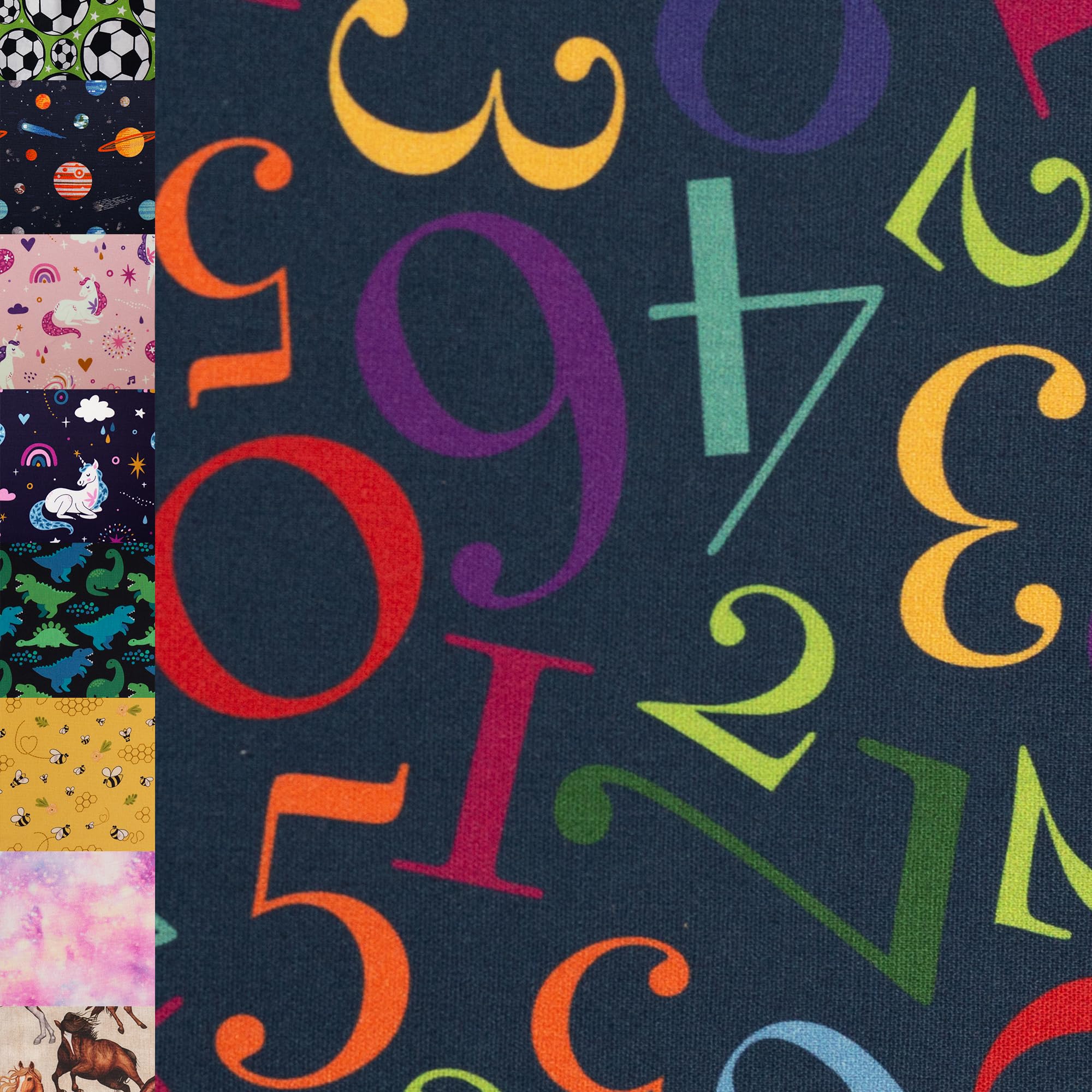 MAGAM-Stoffe Niklas Kinder Baumwollstoff ÖKO-TEX Meterware ab 50cm (Bienen gelb)