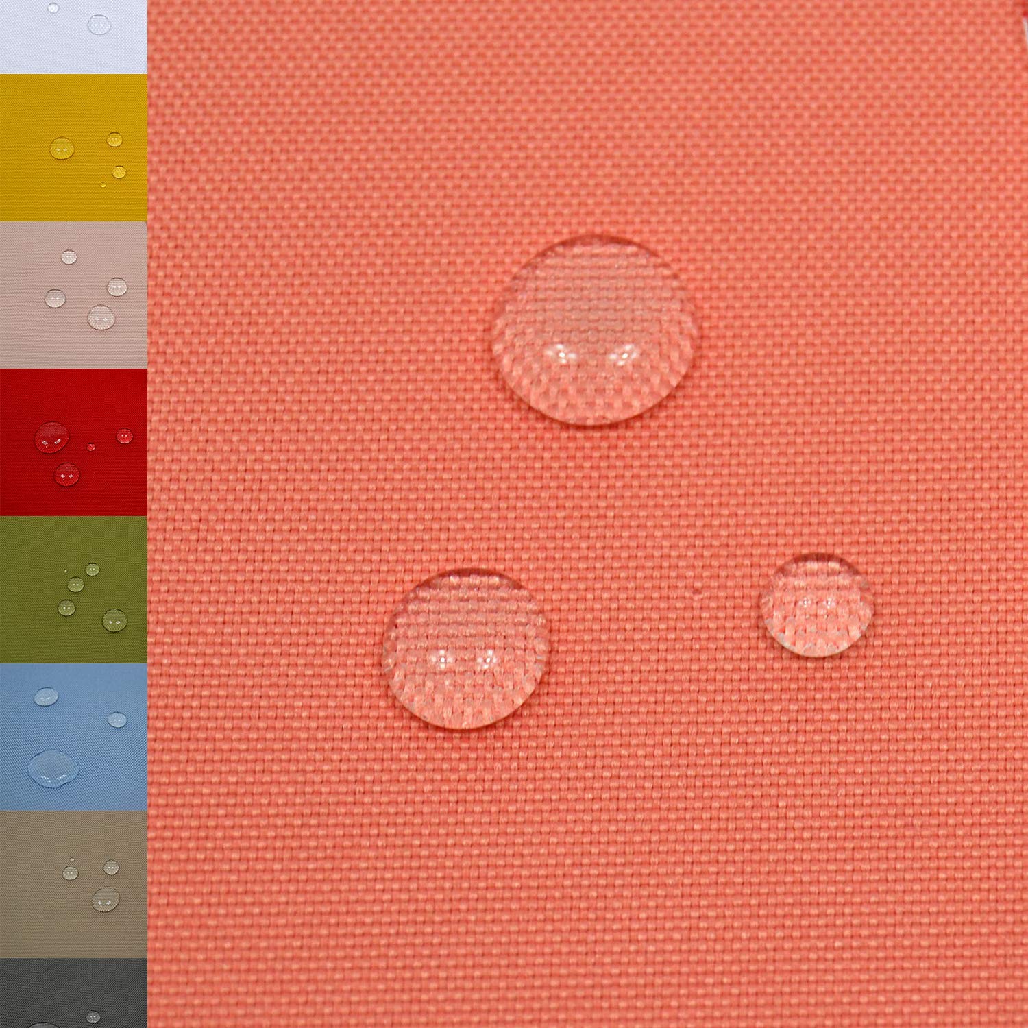 MAGAM-Stoffe Malte Outdoor Stoff Planenstoff Zeltstoff Reißfest Wasserdicht Meterware 50cm (Exklusiv Grau)