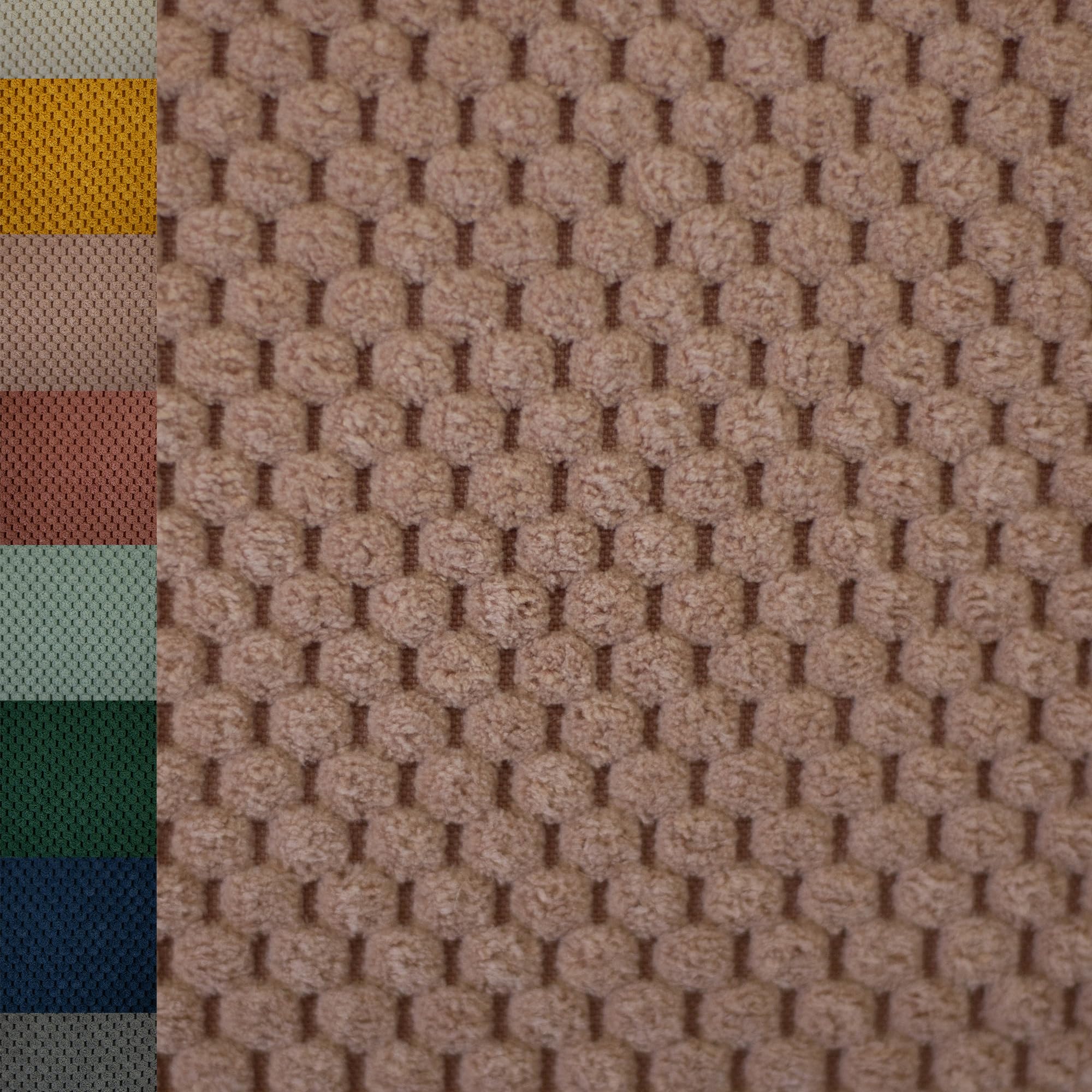 MAGAM-Stoffe Barcelona weicher Deko Polster Taschen Cord Samt Meterware ab 50cm (06. Taubenblau)