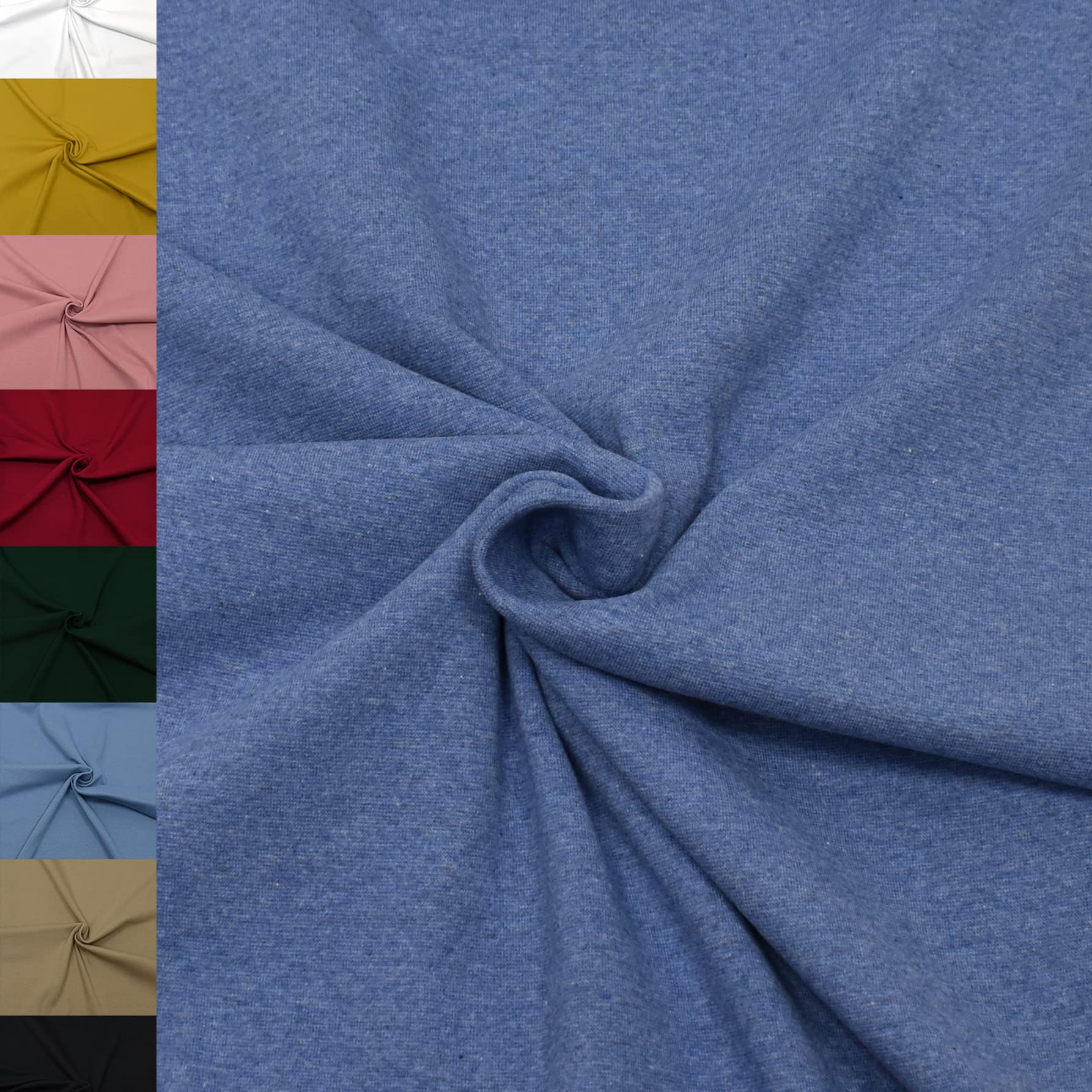 MAGAM-Stoffe Noah Bündchenstoff Feinstrick uni Oeko-Tex Meterware 50cm (18. Aqua türkis)