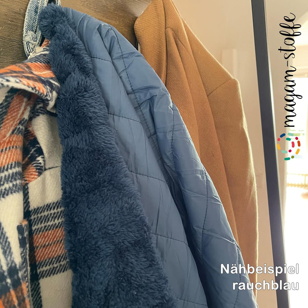 MAGAM-Stoffe Stepper warmer weicher Steppstoff mit Plüsch Meterware ab 50cm (01. Ocker gelb)