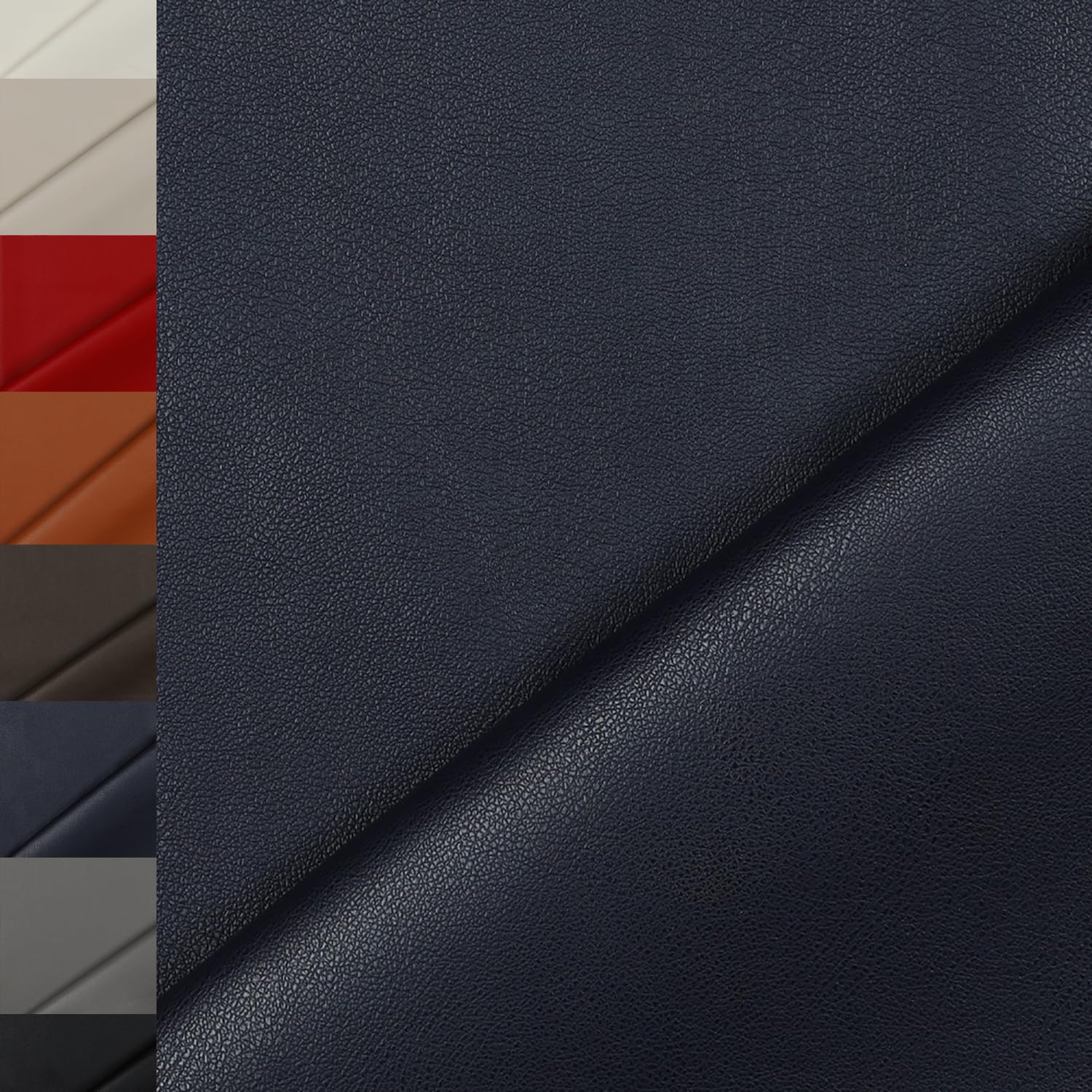 MAGAM-Stoffe Anton Kunstleder Polsterstoff Kleidung Taschen Meterware ab 50cm (Natur)