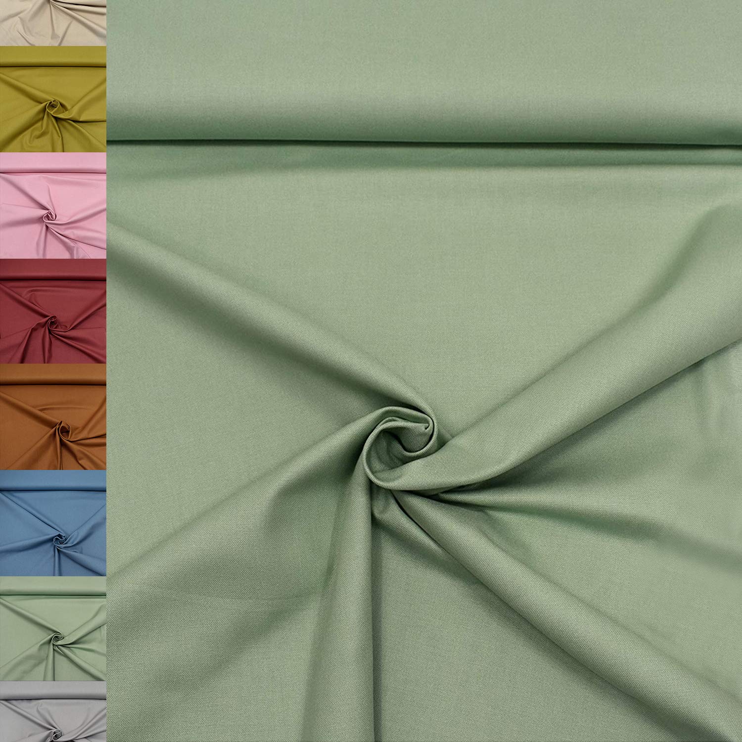 MAGAM-Stoffe Dylan weicher Canvas Baumwollstoff Kleidung Polsterstoff Meterware 50cm (12. Dunkelblau)