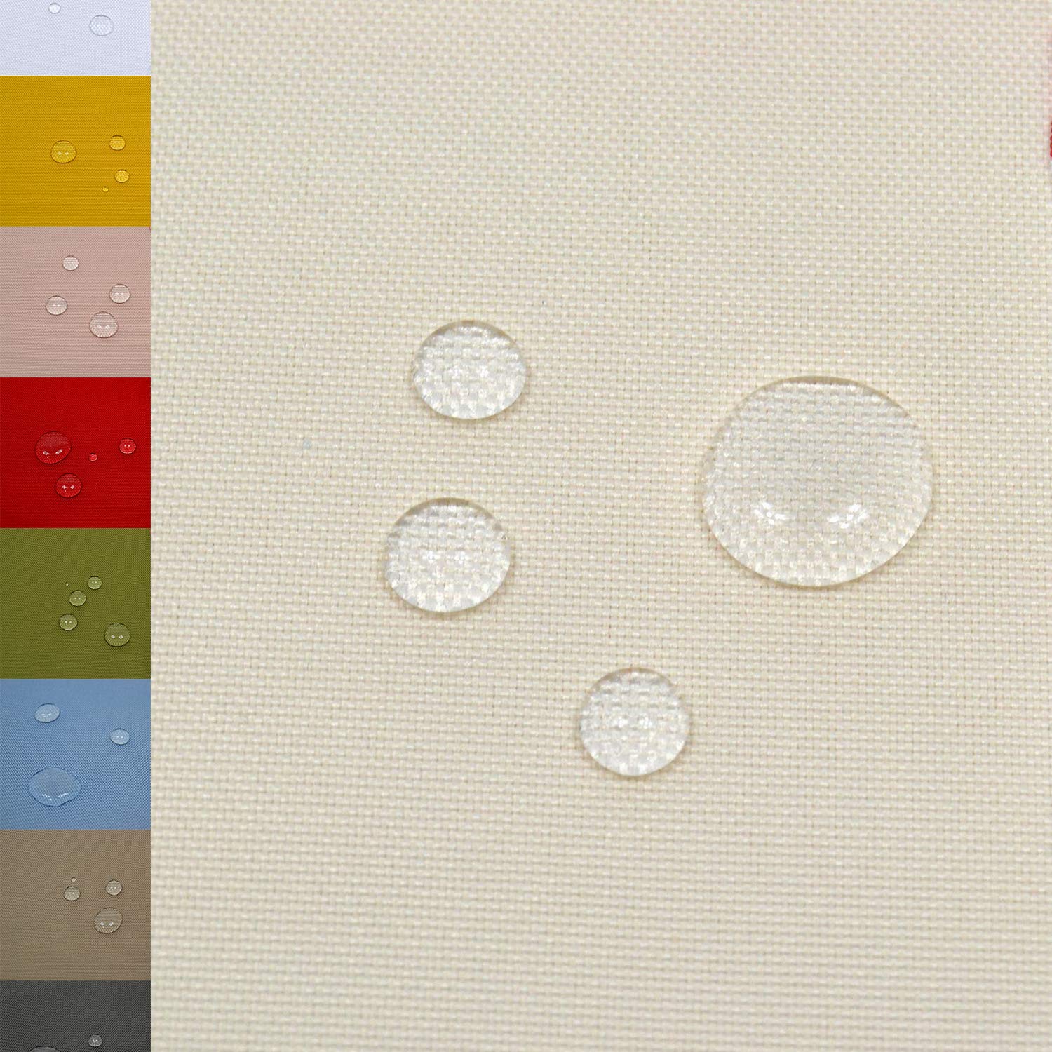 MAGAM-Stoffe Malte Outdoor Stoff Planenstoff Zeltstoff Reißfest Wasserdicht Meterware 50cm (Exklusiv Grau)