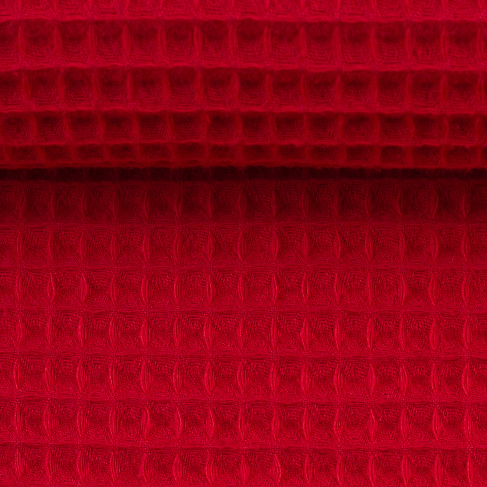 MAGAM-Stoffe Ella Waffel Stoff 100% Baumwollstoff Oeko-Tex Meterware 50cm (16. Aubergine)