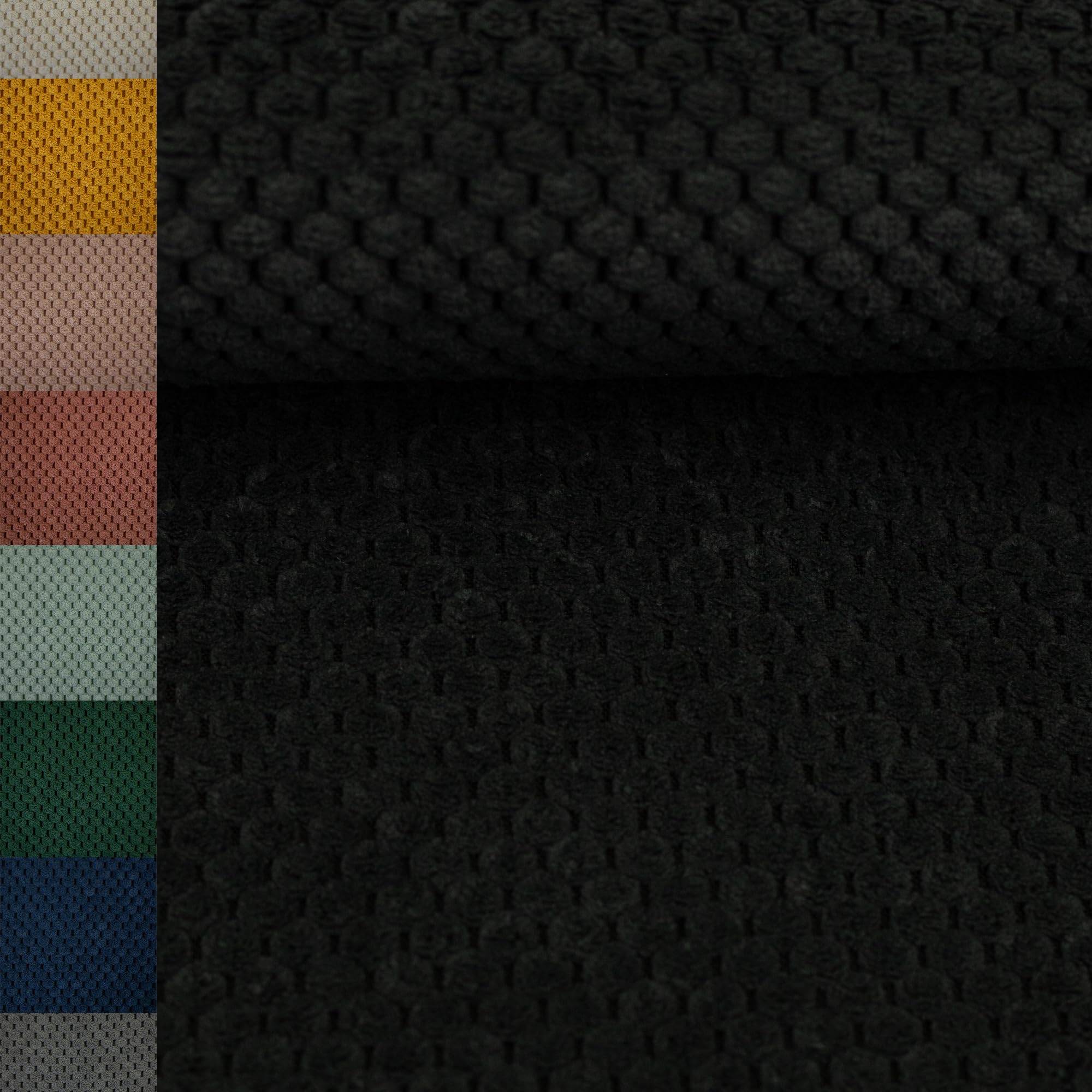 MAGAM-Stoffe Barcelona weicher Deko Polster Taschen Cord Samt Meterware ab 50cm (06. Taubenblau)