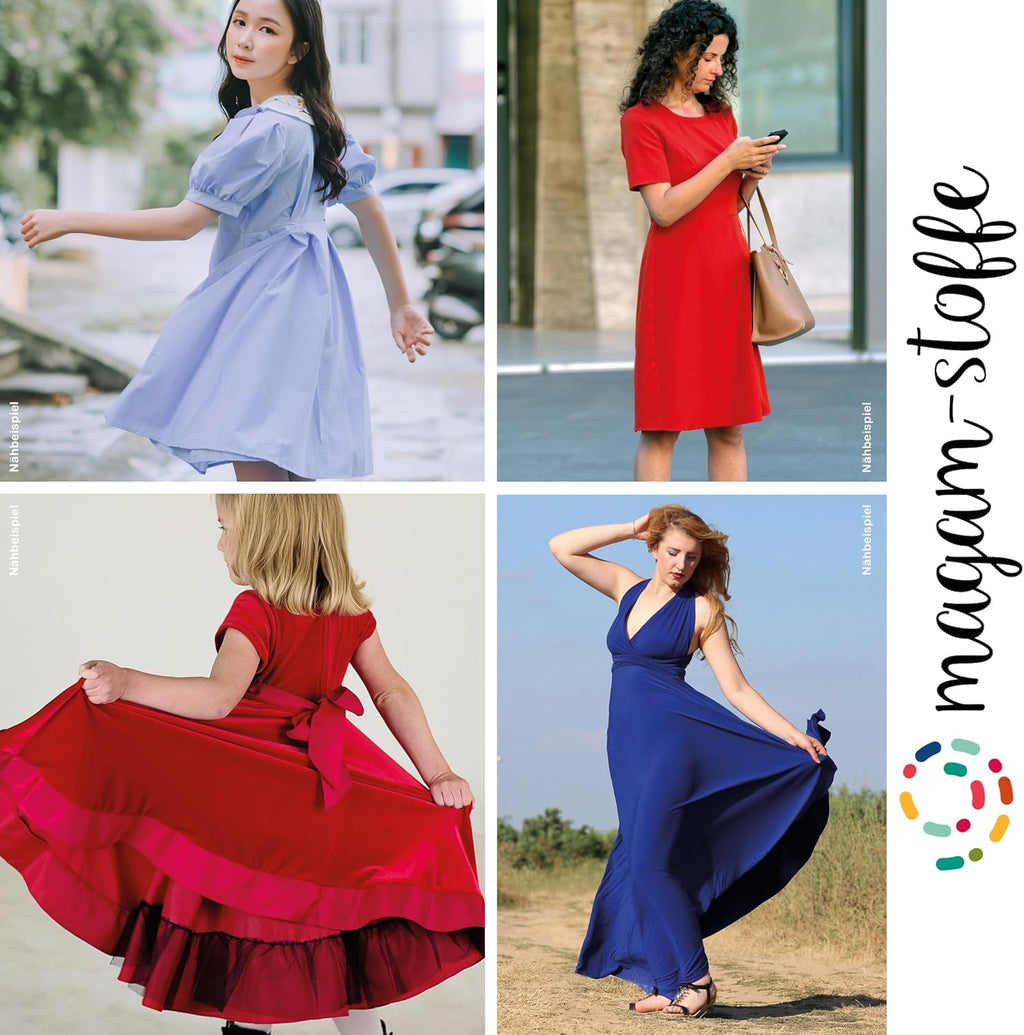 MAGAM-Stoffe Romy Micro Satin fein gewebt, edel und weich Meterware ab 50cm (11. Helles mint)