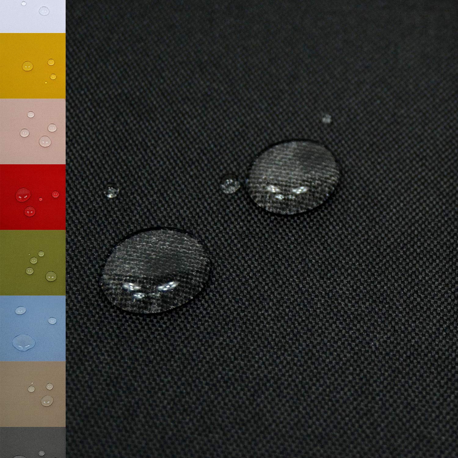 MAGAM-Stoffe Malte Outdoor Stoff Planenstoff Zeltstoff Reißfest Wasserdicht Meterware 50cm (Exklusiv Grau)