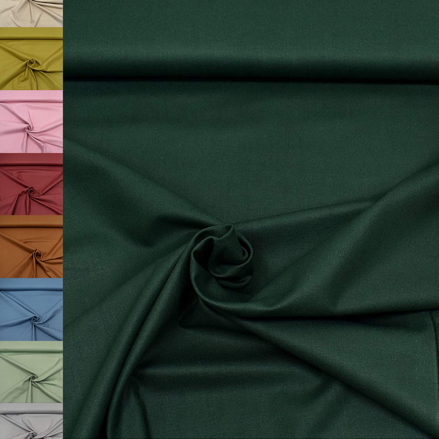 MAGAM-Stoffe Dylan weicher Canvas Baumwollstoff Kleidung Polsterstoff Meterware 50cm (12. Dunkelblau)