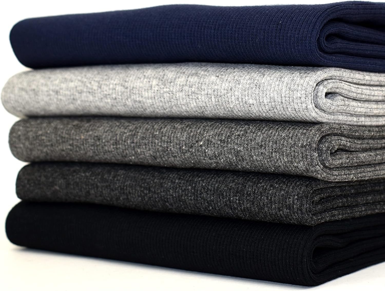 MAGAM-Stoffe Antonia Grobstrick Bündchenstoff Paket uni Oeko-Tex 5 Farben a 50cm (Best-Of)