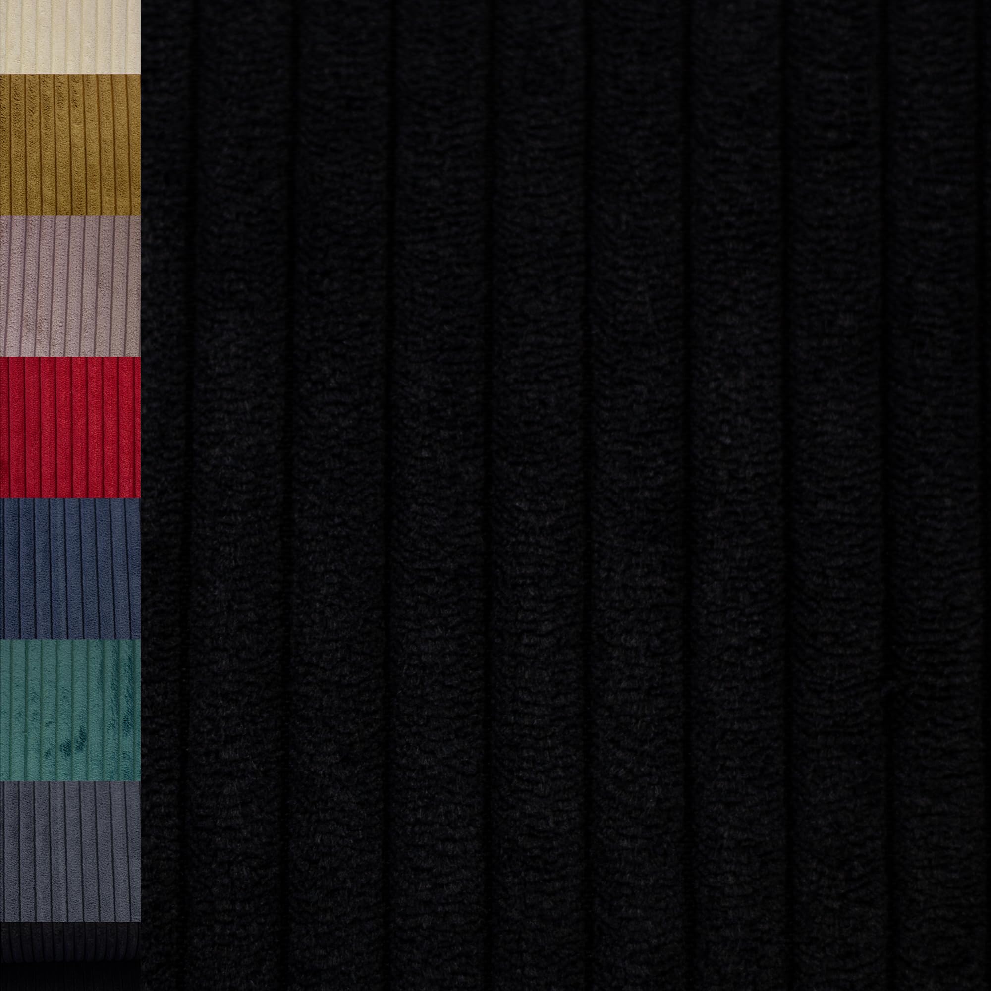 MAGAM-Stoffe Wien Samtcord Deko Polster Taschen Kleidung Breitcord Meterware ab 50cm (15. Petrol dunkel)