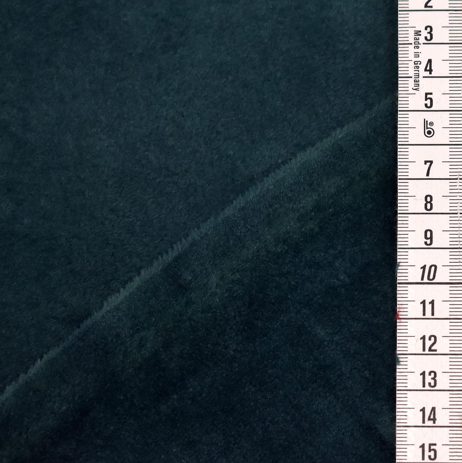 MAGAM-Stoffe Paula Fleece Stoff Uni Antipilling Meterware 50cm (07. Dunkelgrün)