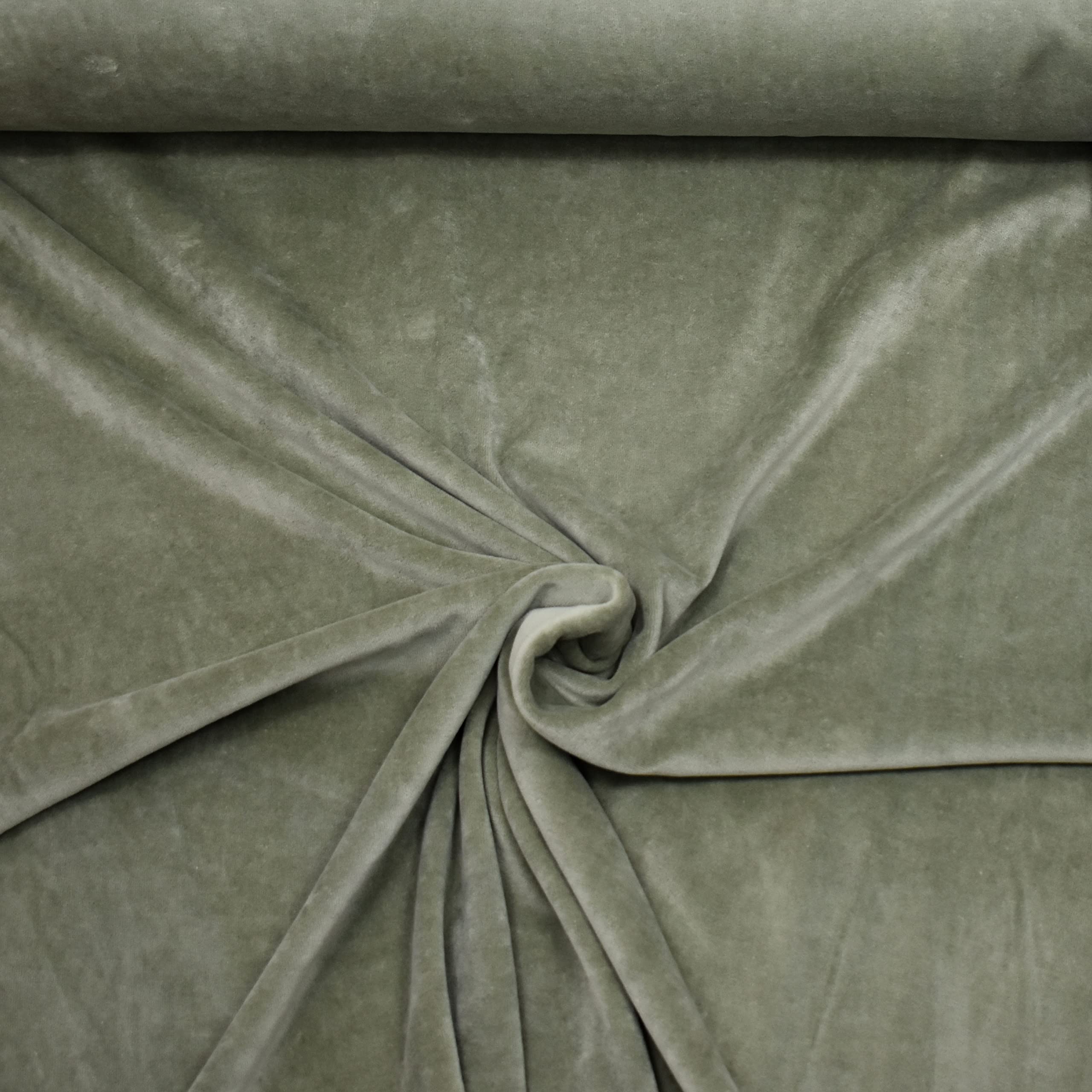 MAGAM-Stoffe Stella Nicki Stoff uni Oeko-Tex Meterware 50cm (32. Schwarz)