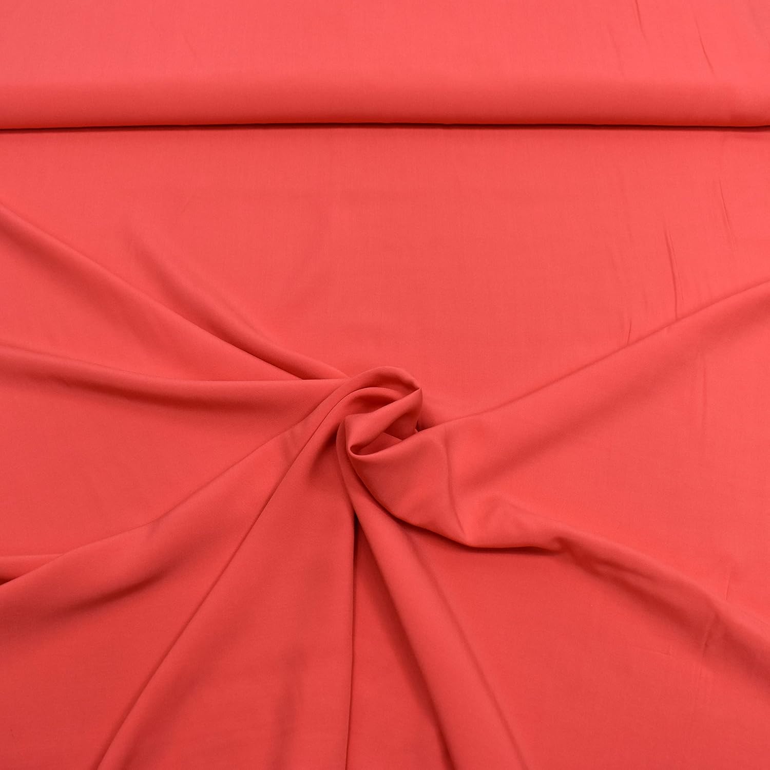 MAGAM-Stoffe Andrea Viskosestoff 100% Viskose uni Oeko-Tex Meterware 50cm (18. Lachs)