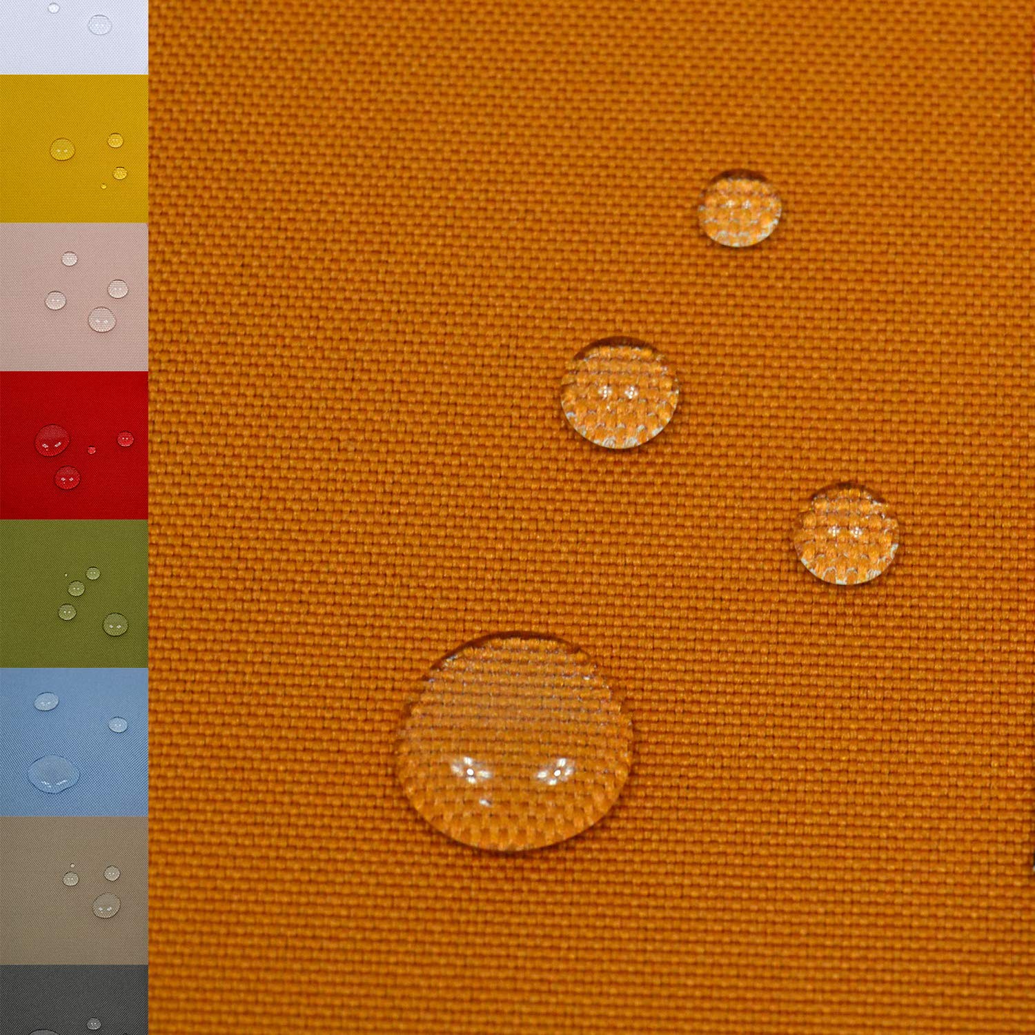 MAGAM-Stoffe Malte Outdoor Stoff Planenstoff Zeltstoff Reißfest Wasserdicht Meterware 50cm (Exklusiv Grau)