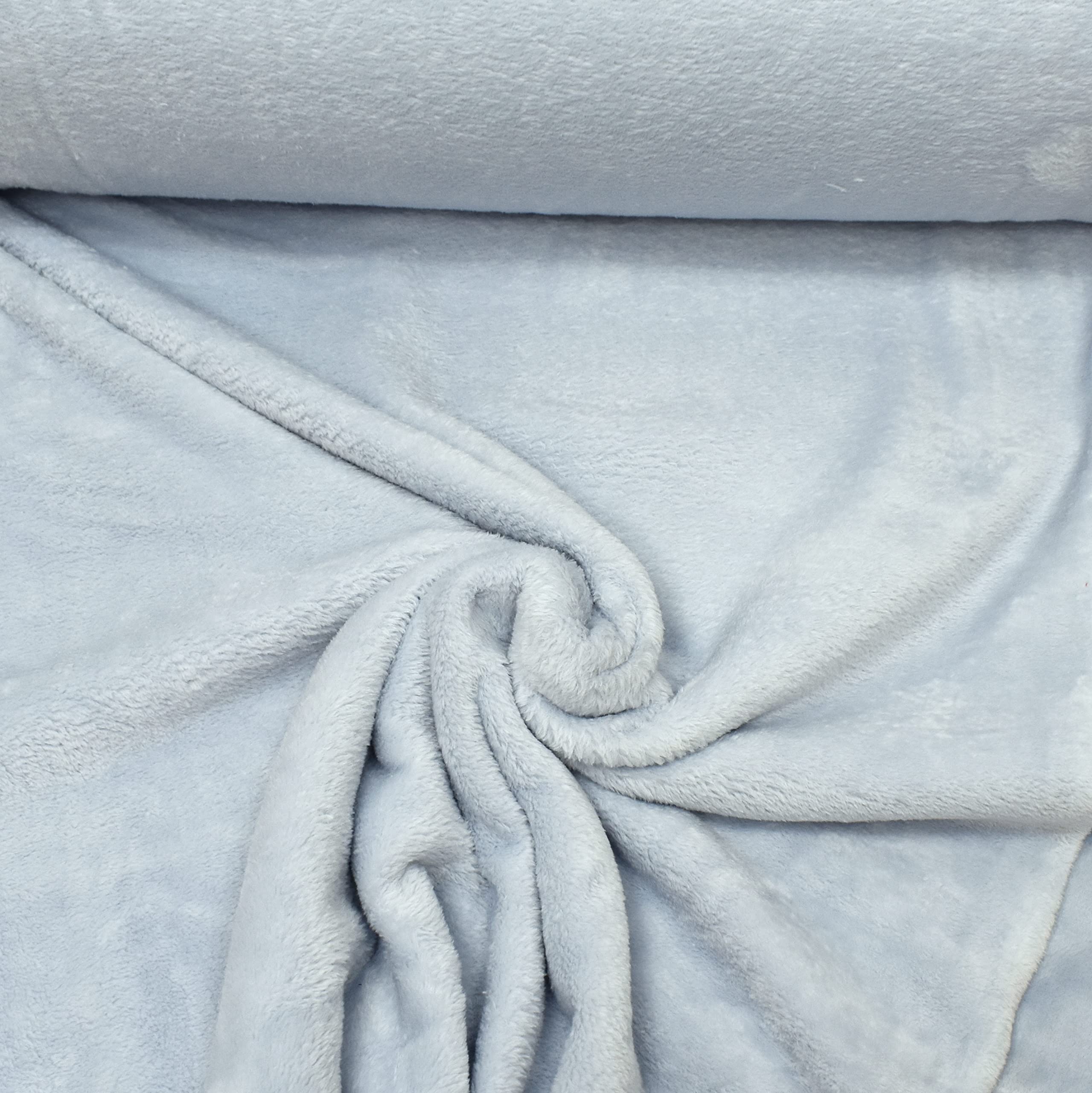 MAGAM-Stoffe Paula Fleece Stoff Uni Antipilling Meterware 50cm (07. Dunkelgrün)