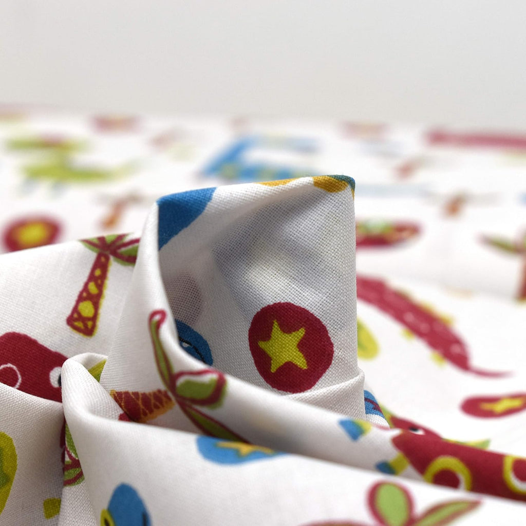 MAGAM-Stoffe Kinder Dinos Stoff Oeko-Tex Meterware 50cm (Baumwolle)