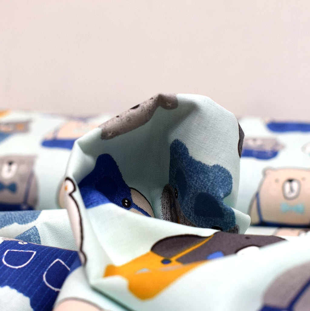 MAGAM-Stoffe Peter der Bär Kinder Baumwollstoff aus Frankreich OEKO-TEX Meterware ab 50cm