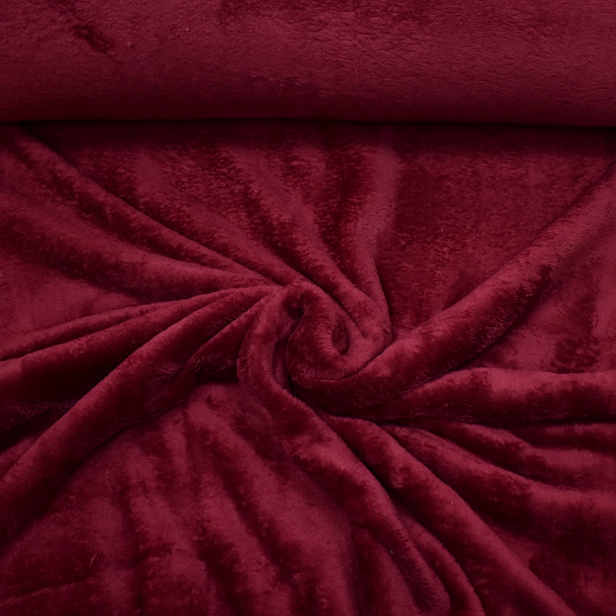 MAGAM-Stoffe Paula Fleece Stoff Uni Antipilling Meterware 50cm (07. Dunkelgrün)