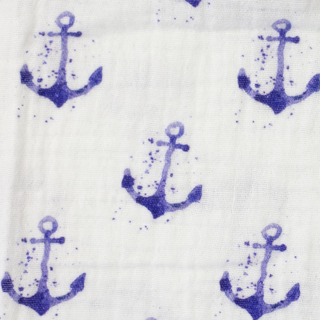 MAGAM-Stoffe Paul Musselin Mulltuch Kinder Baumwollstoff Oeko-Tex Meterware 50cm (Haselnuss & bunte Blätter)