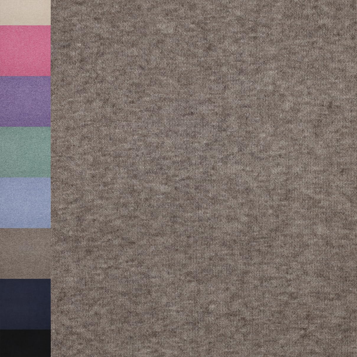 MAGAM-Stoffe Adele super weicher Strickstoff für Kleidung Meterware ab 50cm (10. Meliert grau)