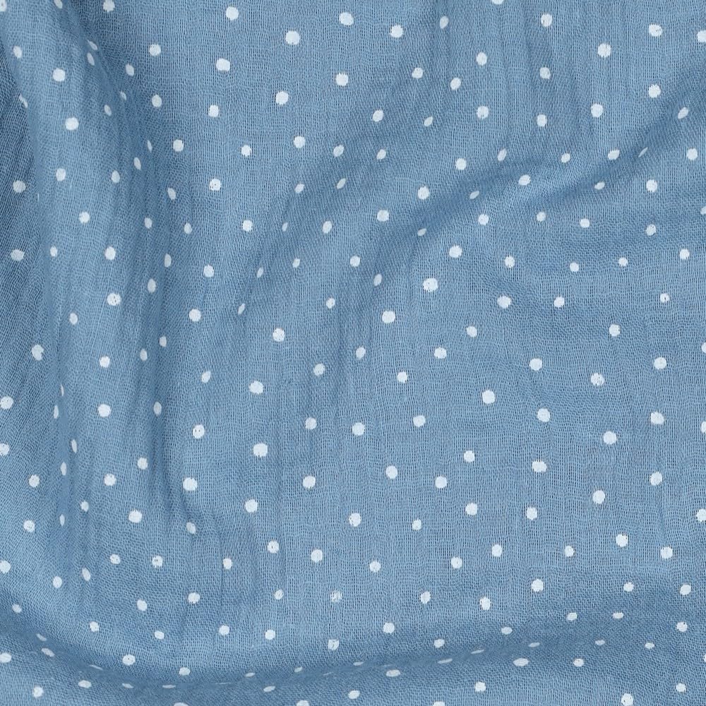 MAGAM-Stoffe Paul Musselin Mulltuch Kinder Baumwollstoff Oeko-Tex Meterware 50cm (Haselnuss & bunte Blätter)