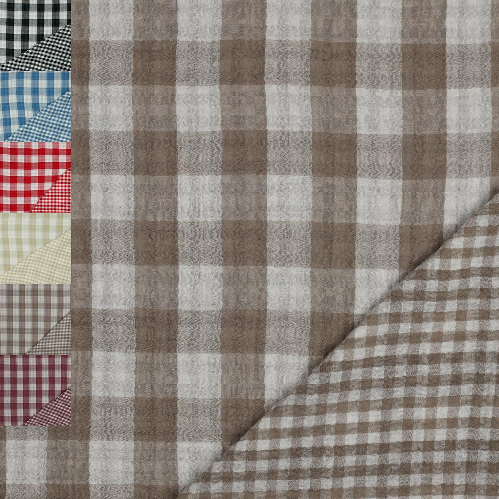 MAGAM-Stoffe Paul Musselin Mulltuch Kinder Baumwollstoff Oeko-Tex Meterware 50cm (Haselnuss & bunte Blätter)