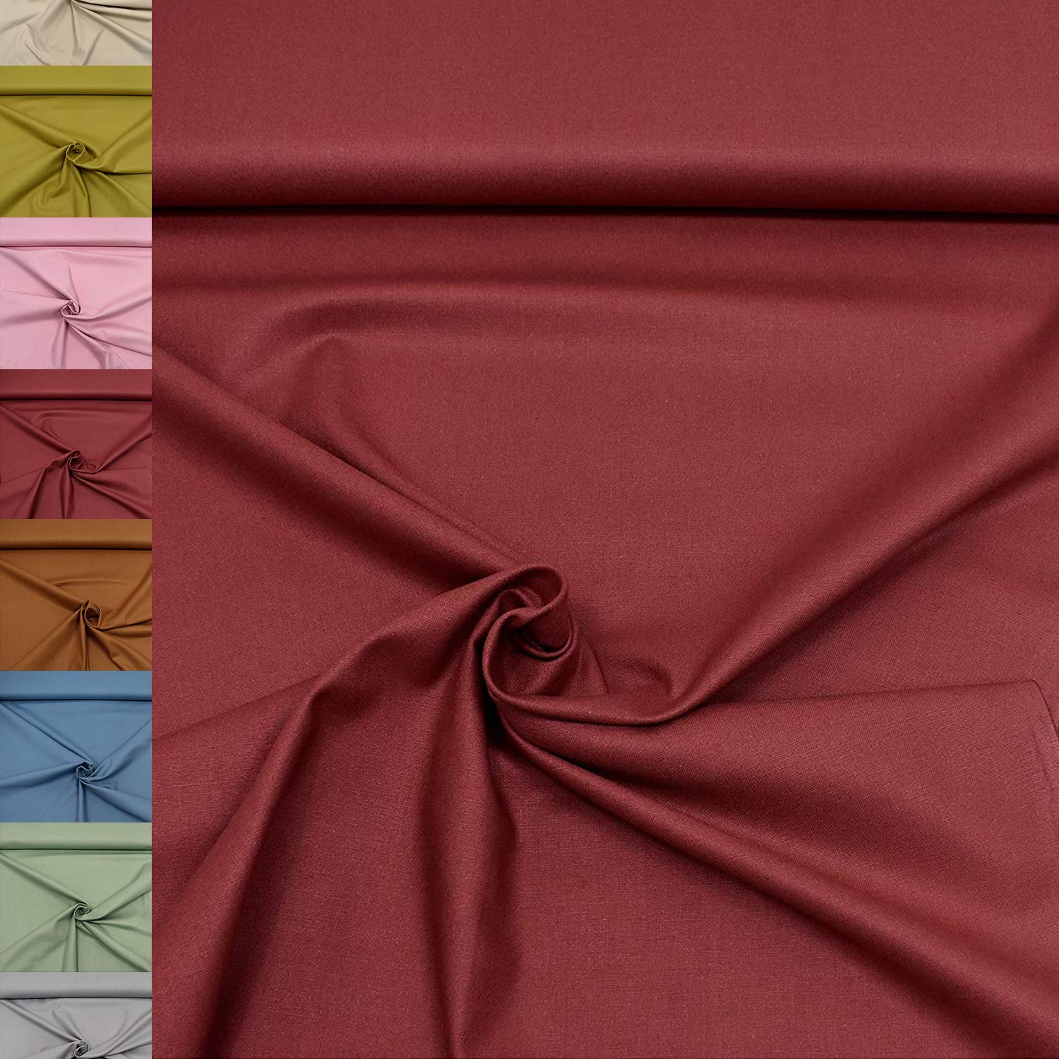 MAGAM-Stoffe Dylan weicher Canvas Baumwollstoff Kleidung Polsterstoff Meterware 50cm (12. Dunkelblau)