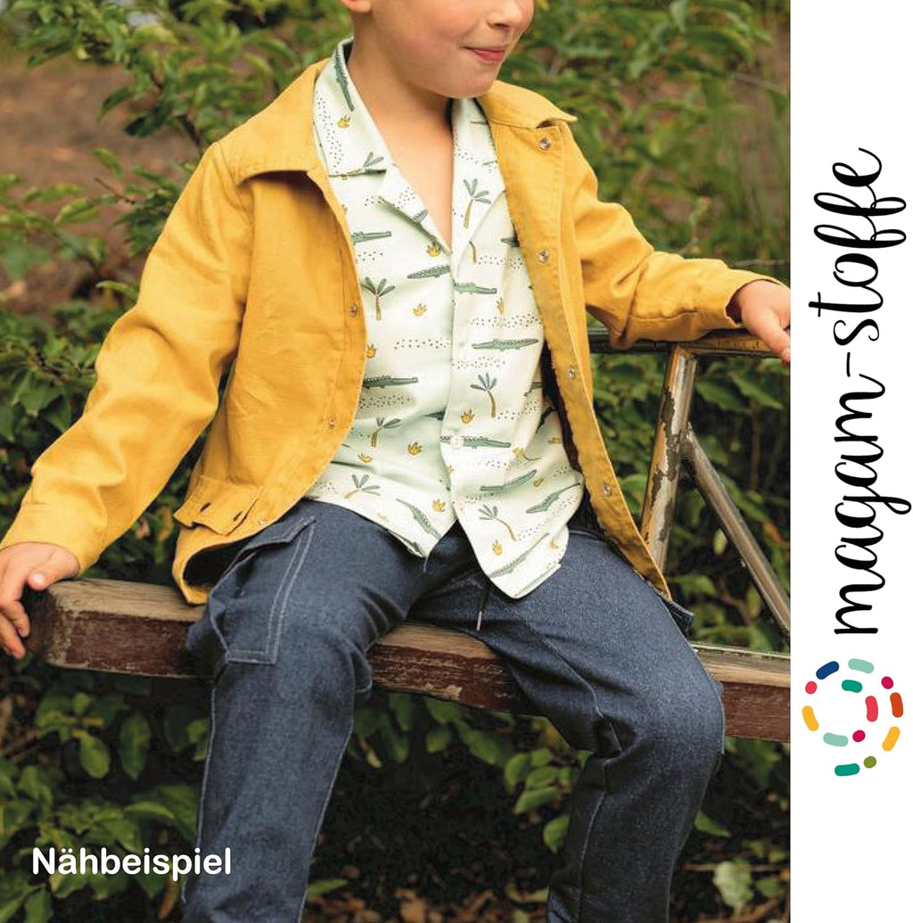 MAGAM-Stoffe Julia 100% Leinen Stoff uni Oeko-Tex Meterware 50cm (14. Helles beige)