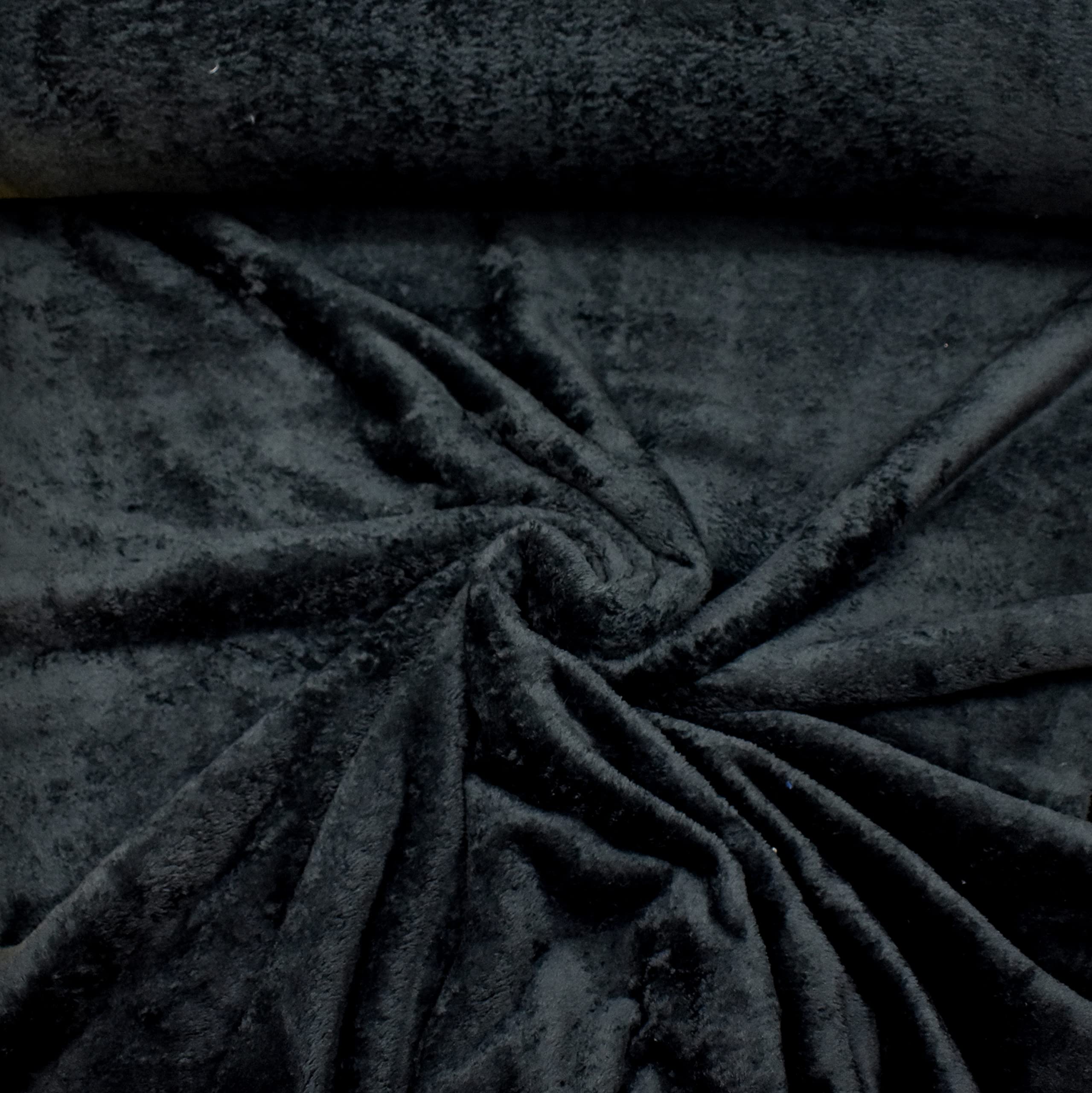 MAGAM-Stoffe Paula Fleece Stoff Uni Antipilling Meterware 50cm (07. Dunkelgrün)