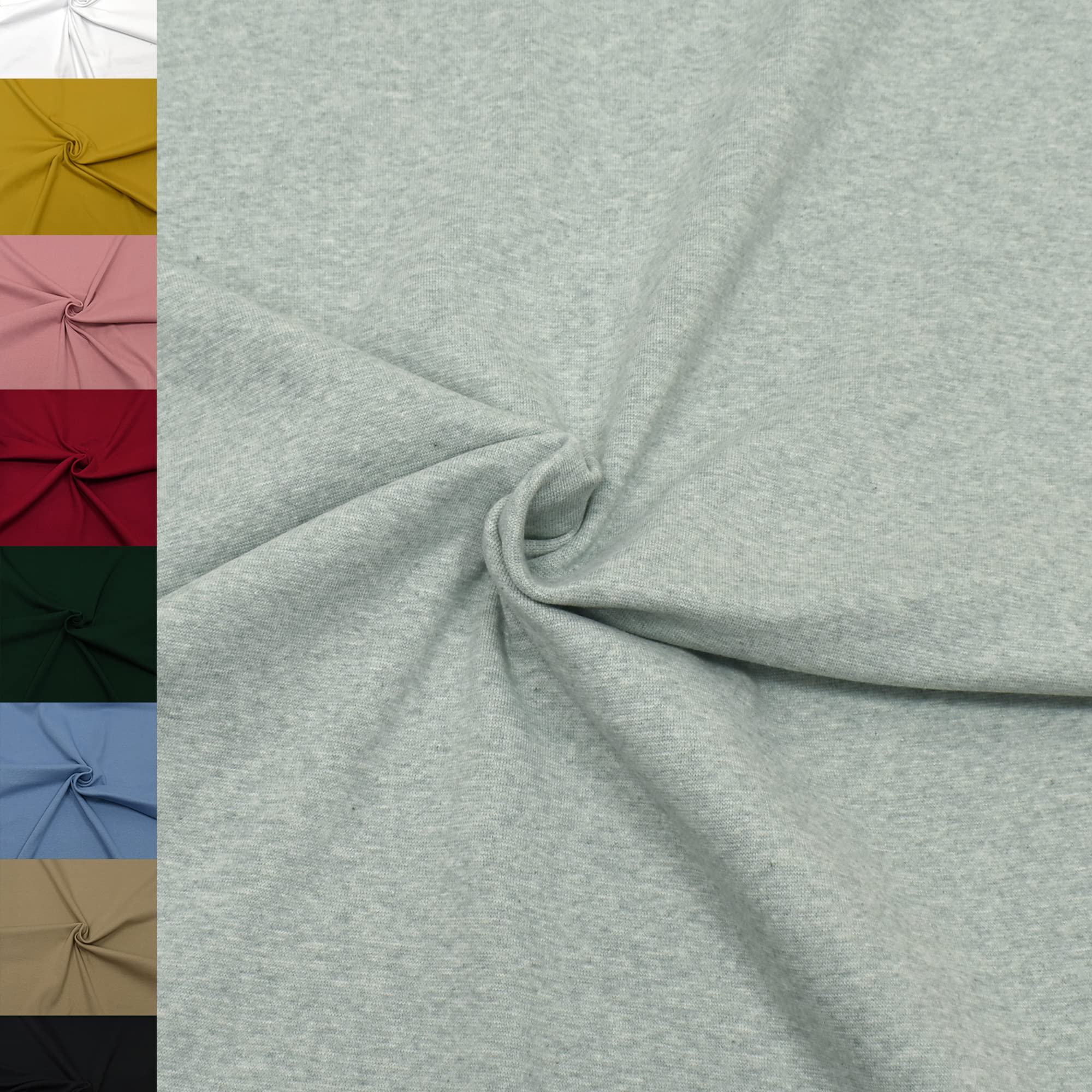 MAGAM-Stoffe Noah Bündchenstoff Feinstrick uni Oeko-Tex Meterware 50cm (18. Aqua türkis)