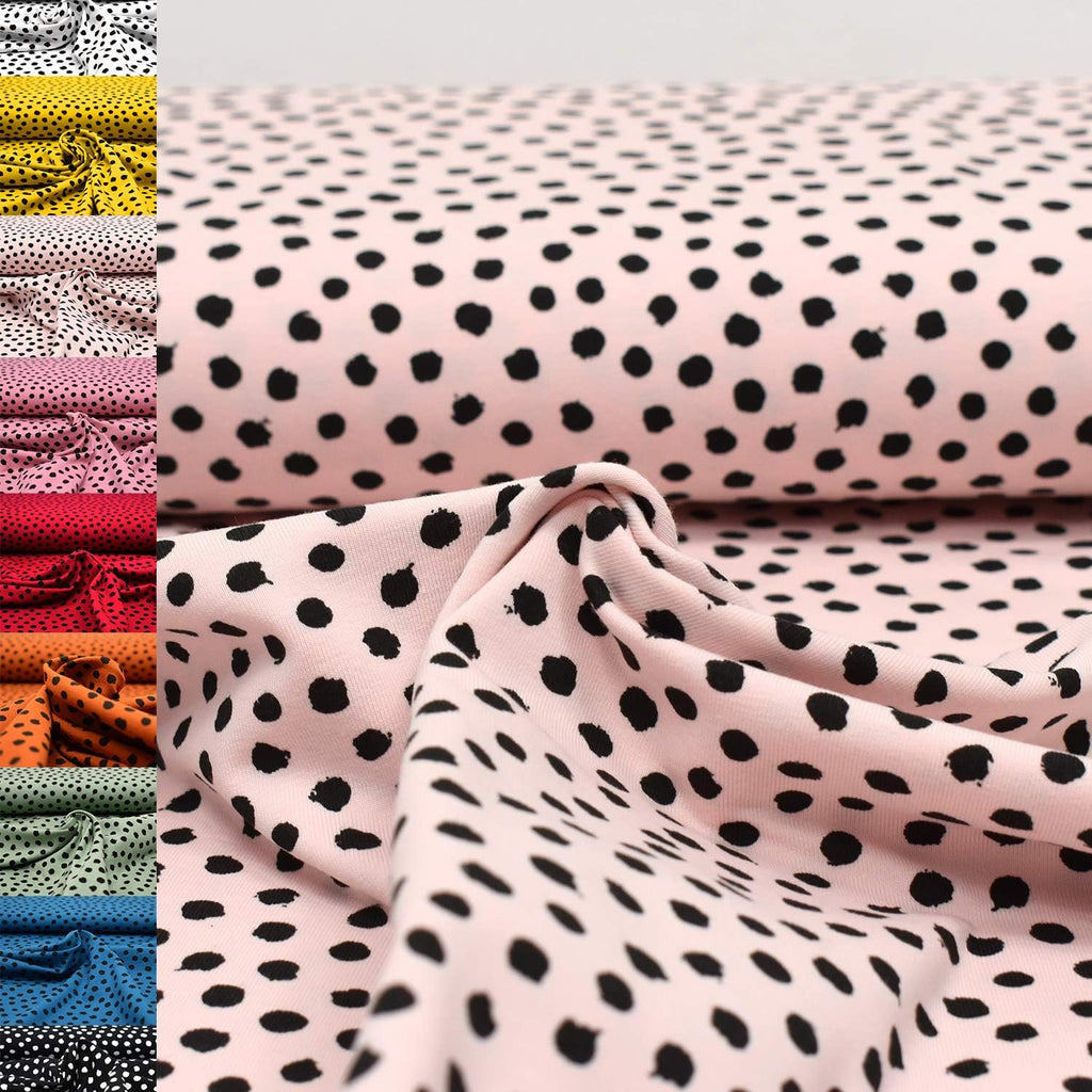 MAGAM-Stoffe Grace Jersey Kinder Stoff Oeko-Tex Meterware 50cm (8. Hellrosa)