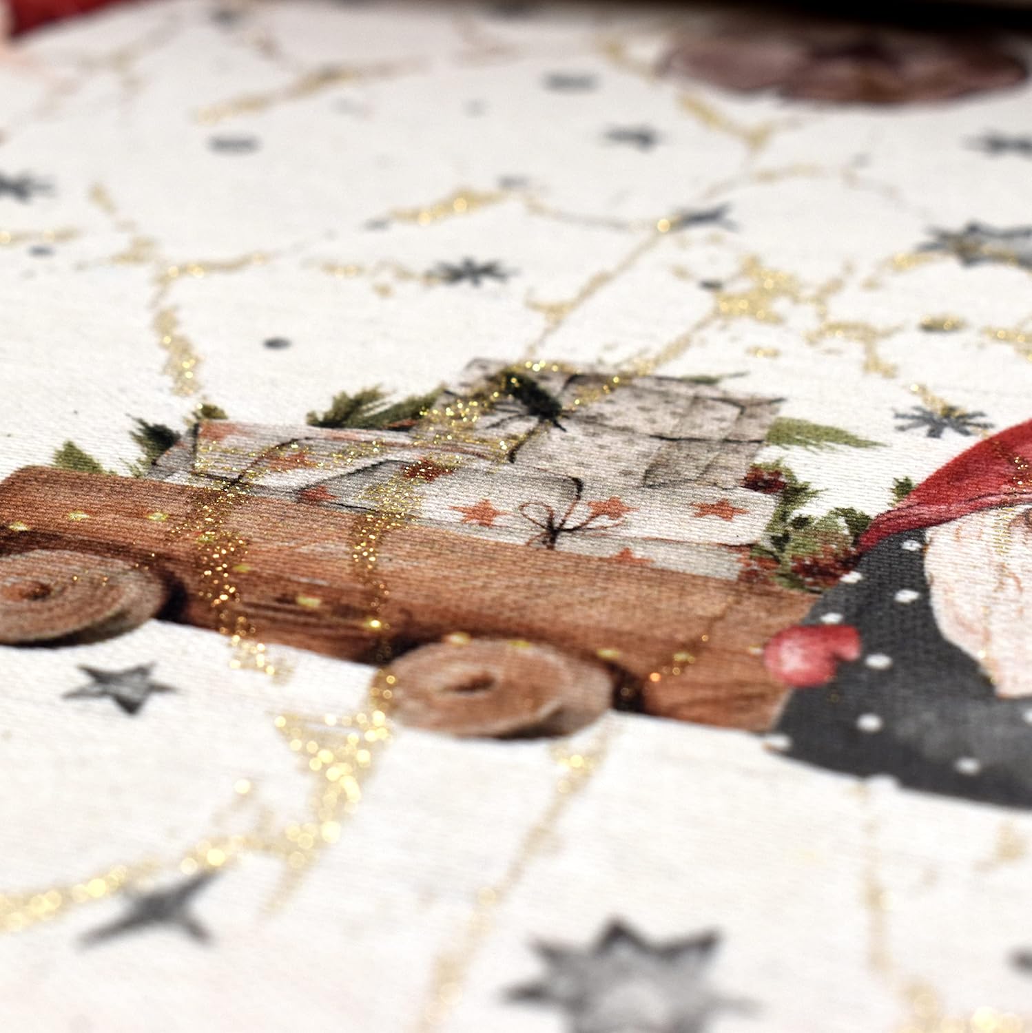 MAGAM-Stoffe Bisou Jacquard Dekostoff Oeko-Tex Meterware 50cm (Zwerge)