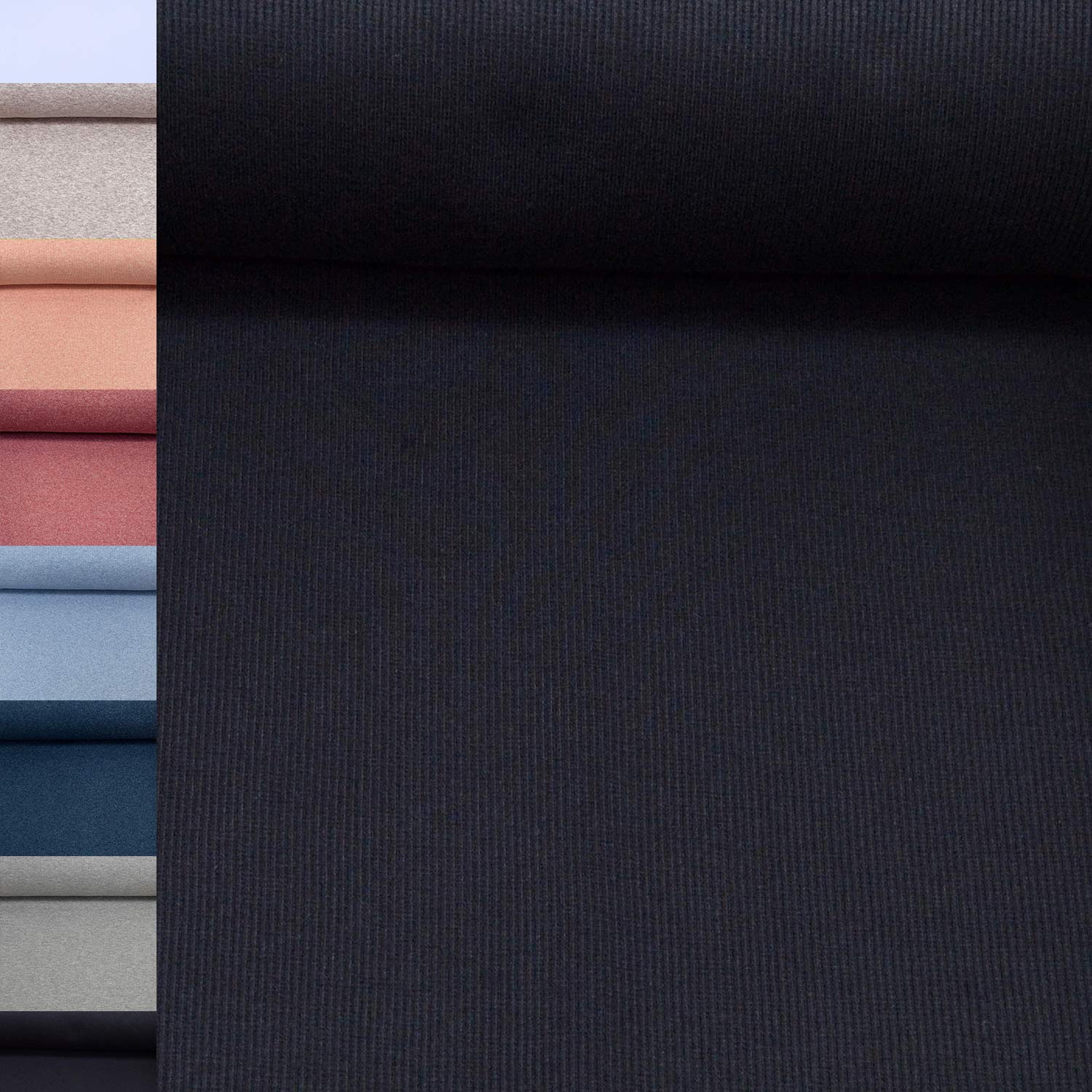 MAGAM-Stoffe Laura Bündchenstoff Grobstrick uni Bio Meterware 50cm (08. Alt Mint)