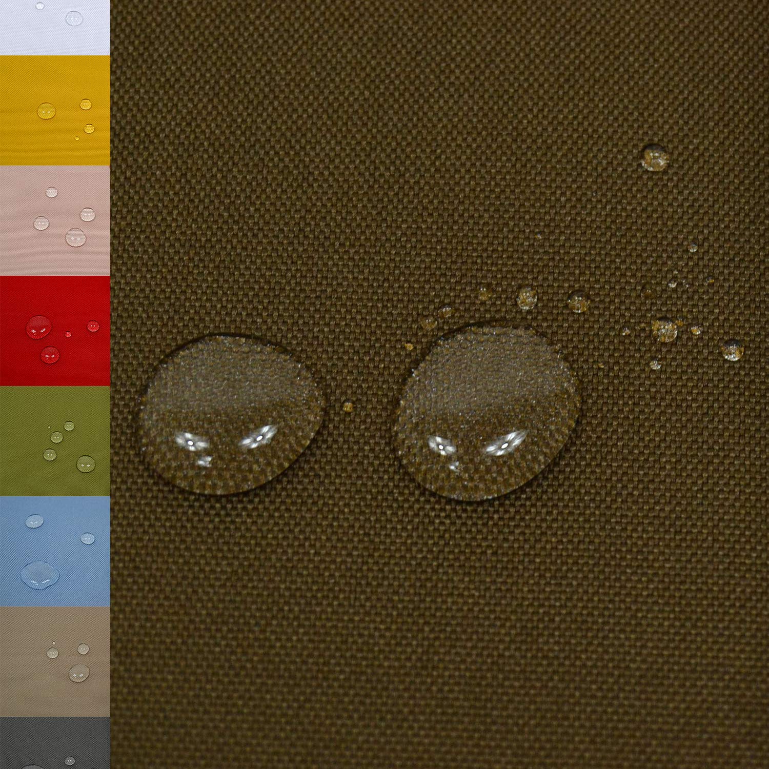 MAGAM-Stoffe Malte Outdoor Stoff Planenstoff Zeltstoff Reißfest Wasserdicht Meterware 50cm (Exklusiv Grau)