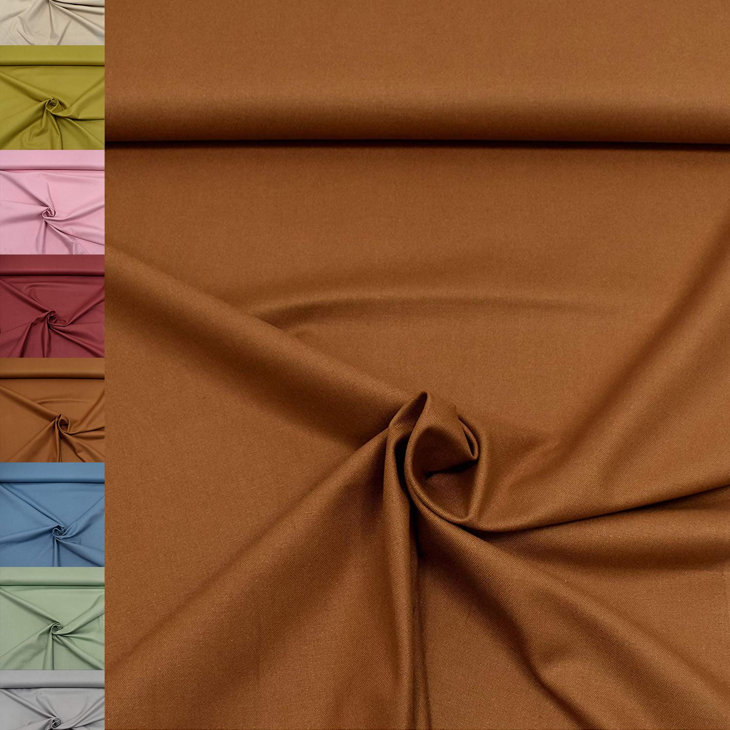 MAGAM-Stoffe Dylan weicher Canvas Baumwollstoff Kleidung Polsterstoff Meterware 50cm (12. Dunkelblau)