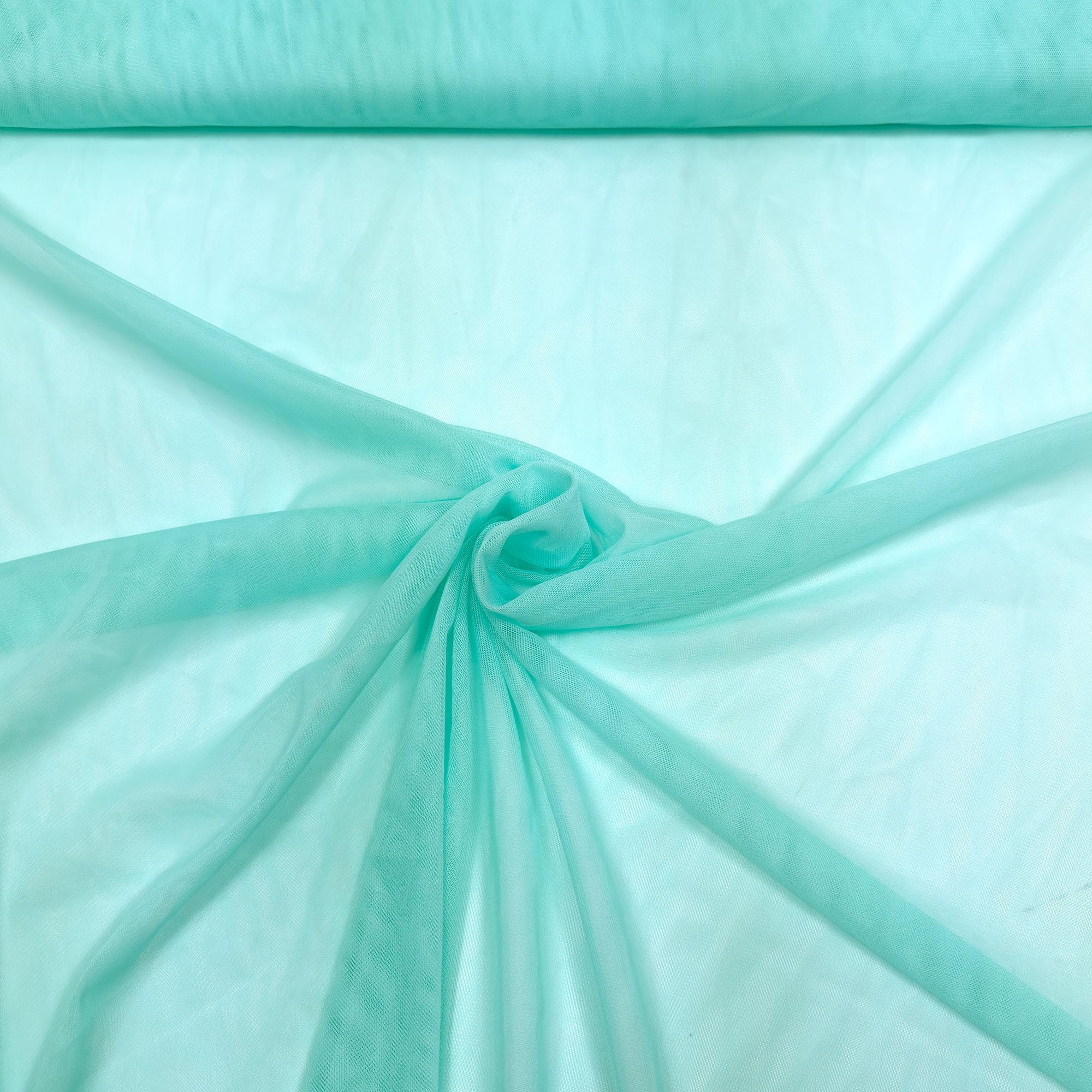 MAGAM-Stoffe Jasmin weicher Tüllstoff für Bekleidung Deko Soft Tüll Meterware (Glitzer 02 natur gold)