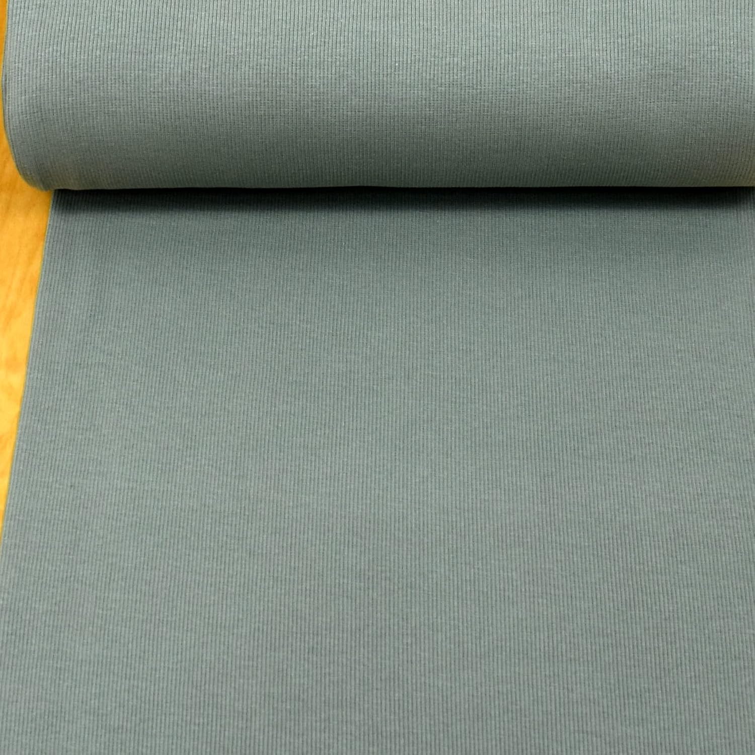 MAGAM-Stoffe Laura Bündchenstoff Grobstrick uni Bio Meterware 50cm (08. Alt Mint)