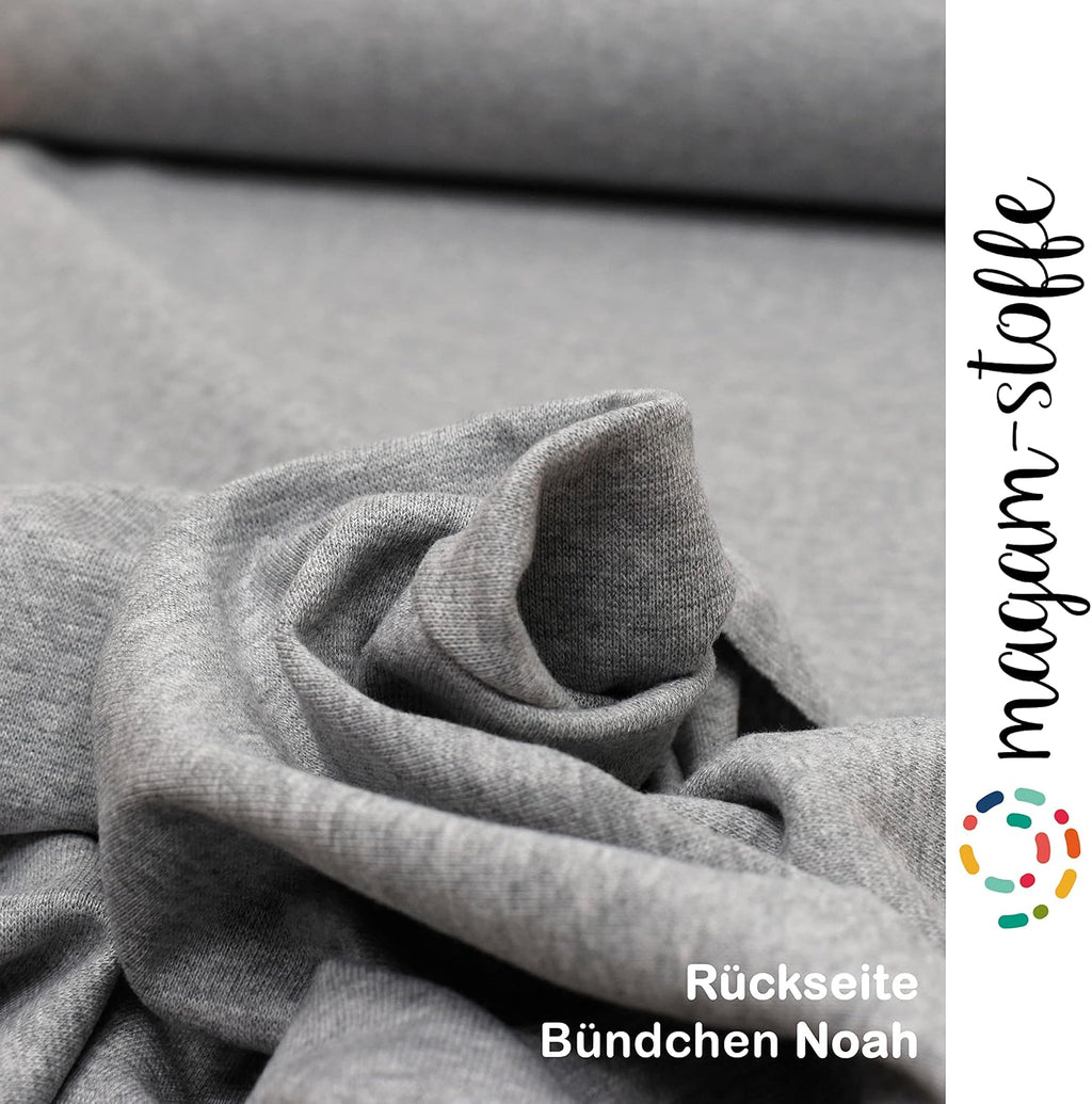 MAGAM-Stoffe Noah Bündchenstoff Feinstrick uni Oeko-Tex Meterware 50cm (18. Aqua türkis)