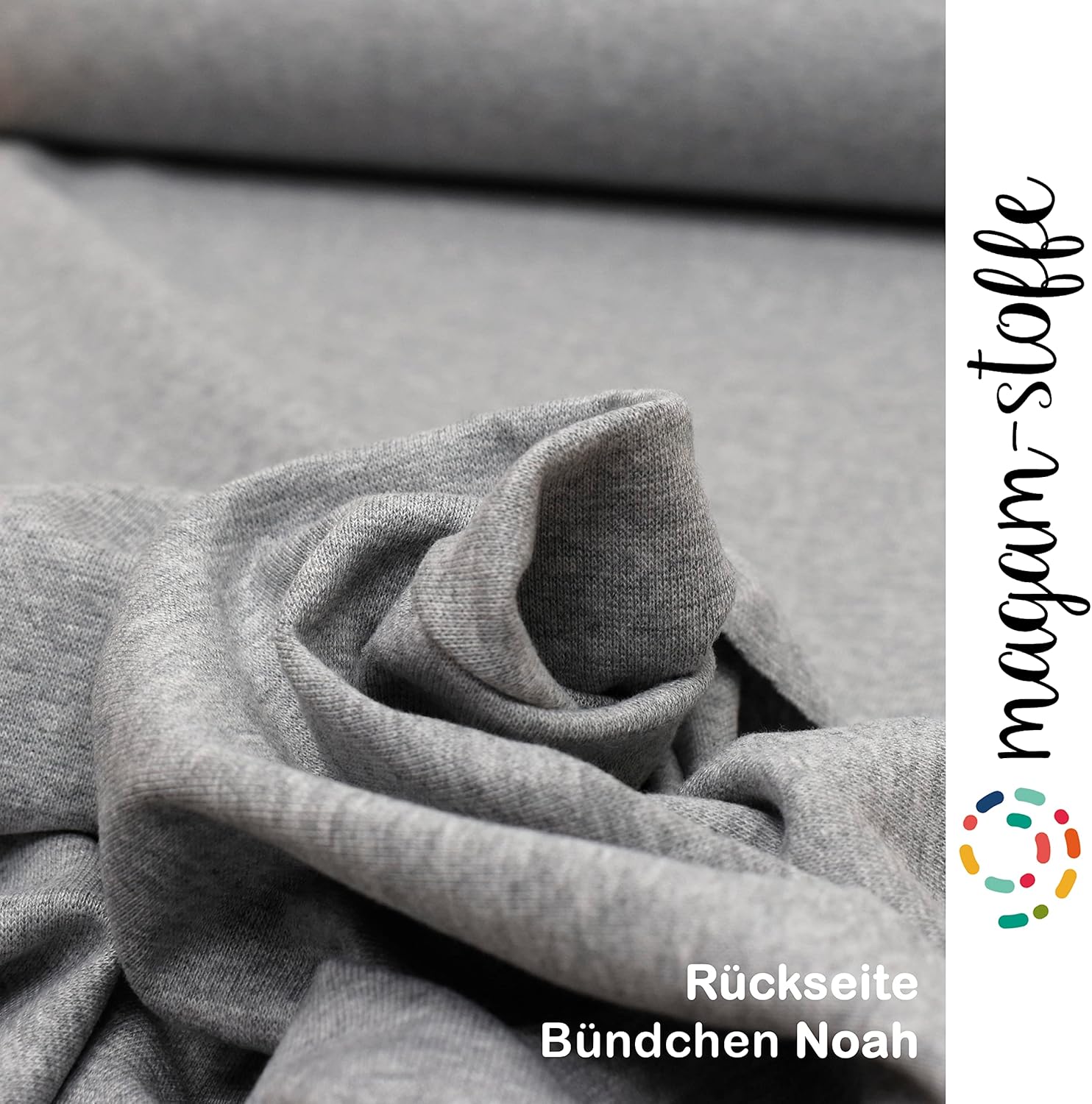 MAGAM-Stoffe Noah Bündchenstoff Feinstrick uni Oeko-Tex Meterware 50cm (18. Aqua türkis)