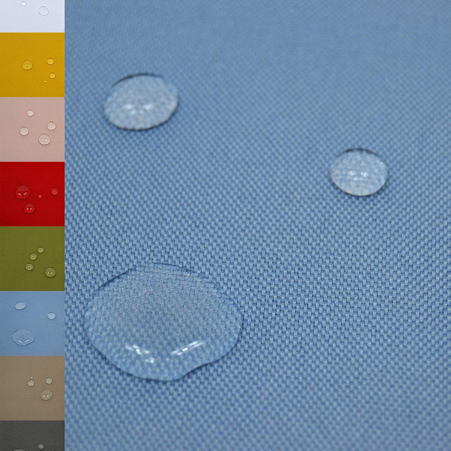 MAGAM-Stoffe Malte Outdoor Stoff Planenstoff Zeltstoff Reißfest Wasserdicht Meterware 50cm (Exklusiv Grau)